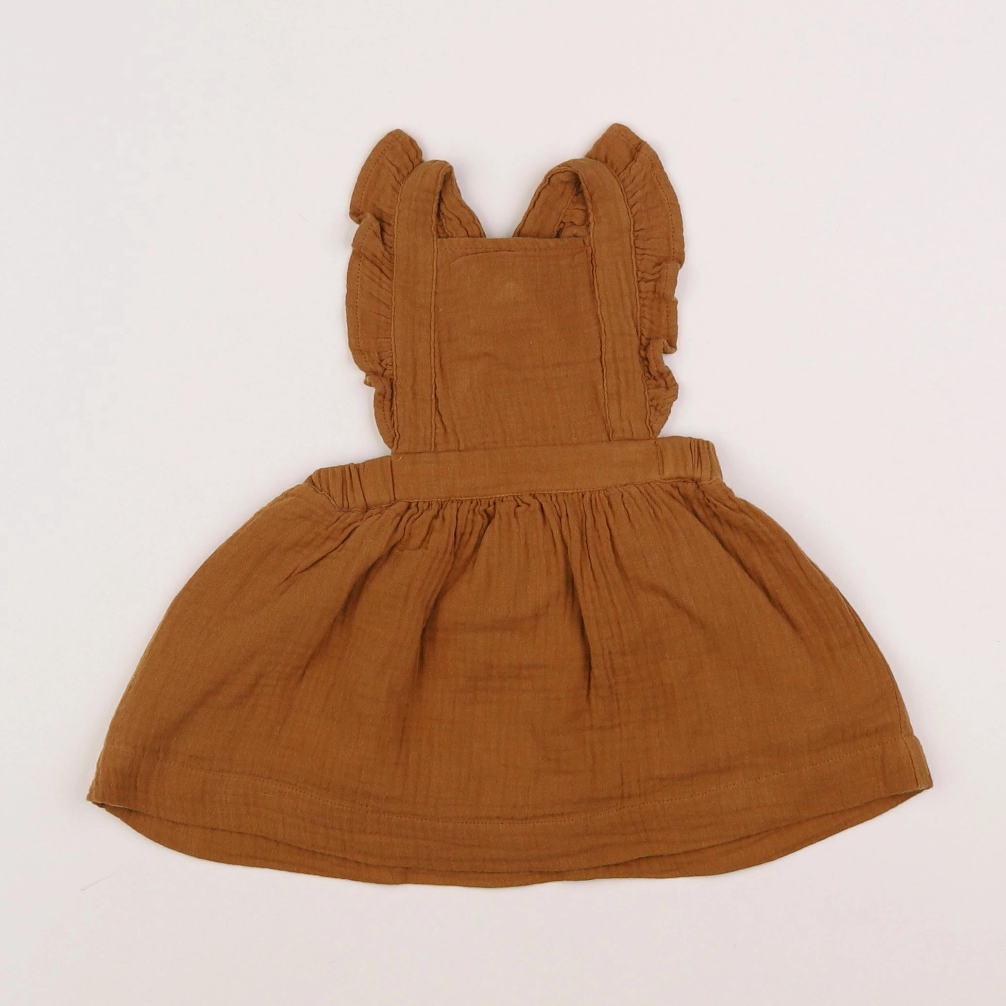 Vertbaudet - robe marron - 9 mois