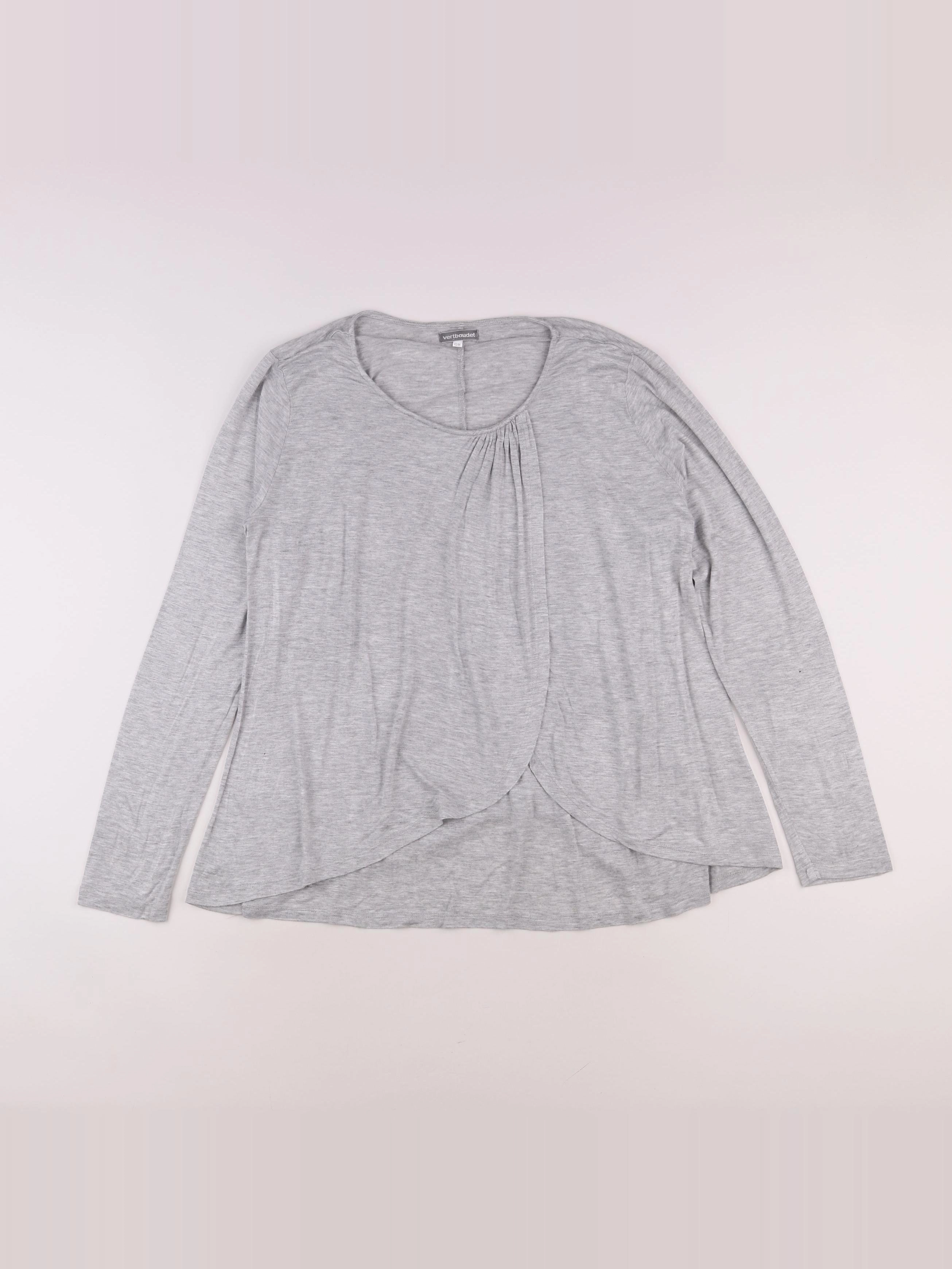 Vertbaudet - tee-shirt allaitement, grossesse gris - 42 à 44