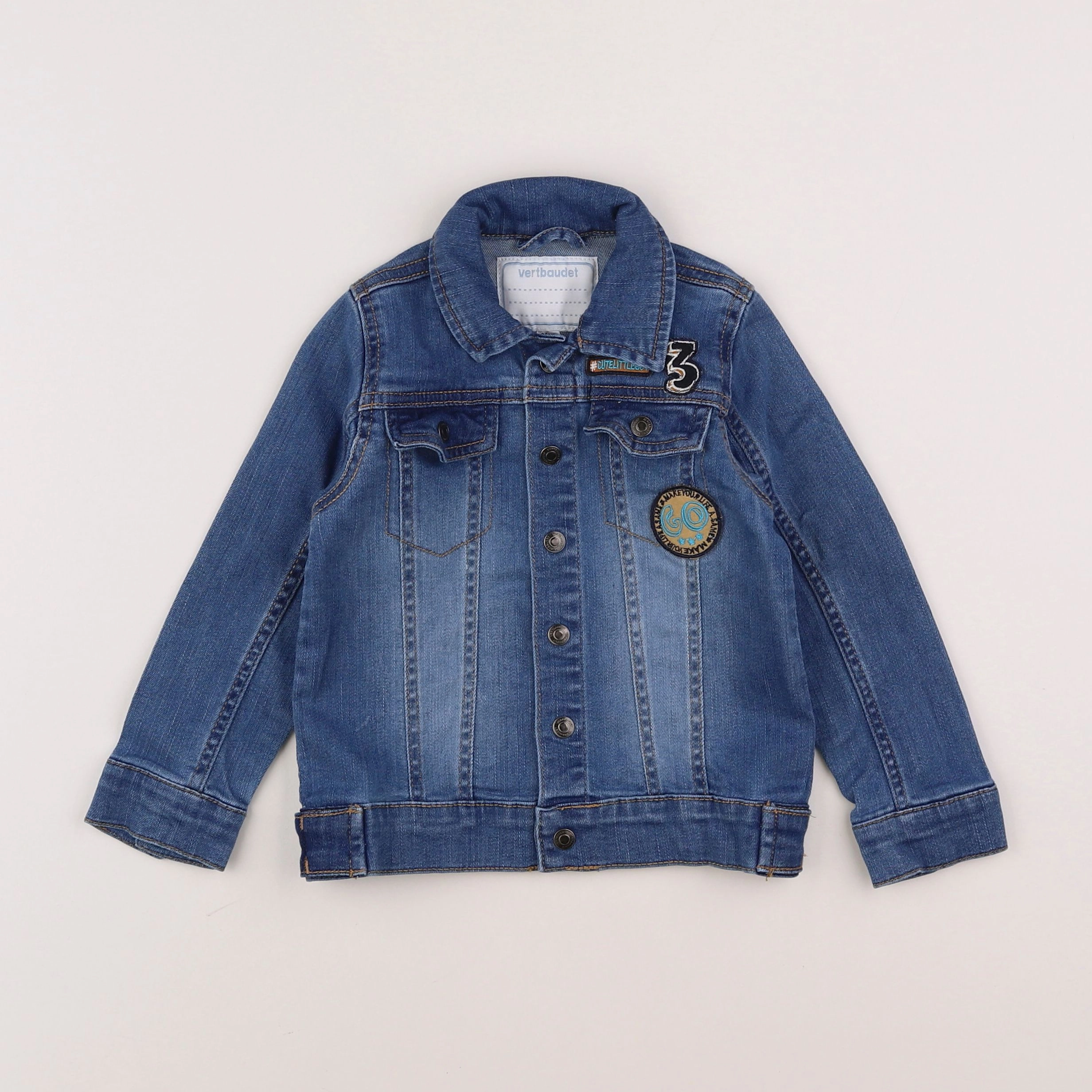 Vertbaudet - veste bleu - 3 ans