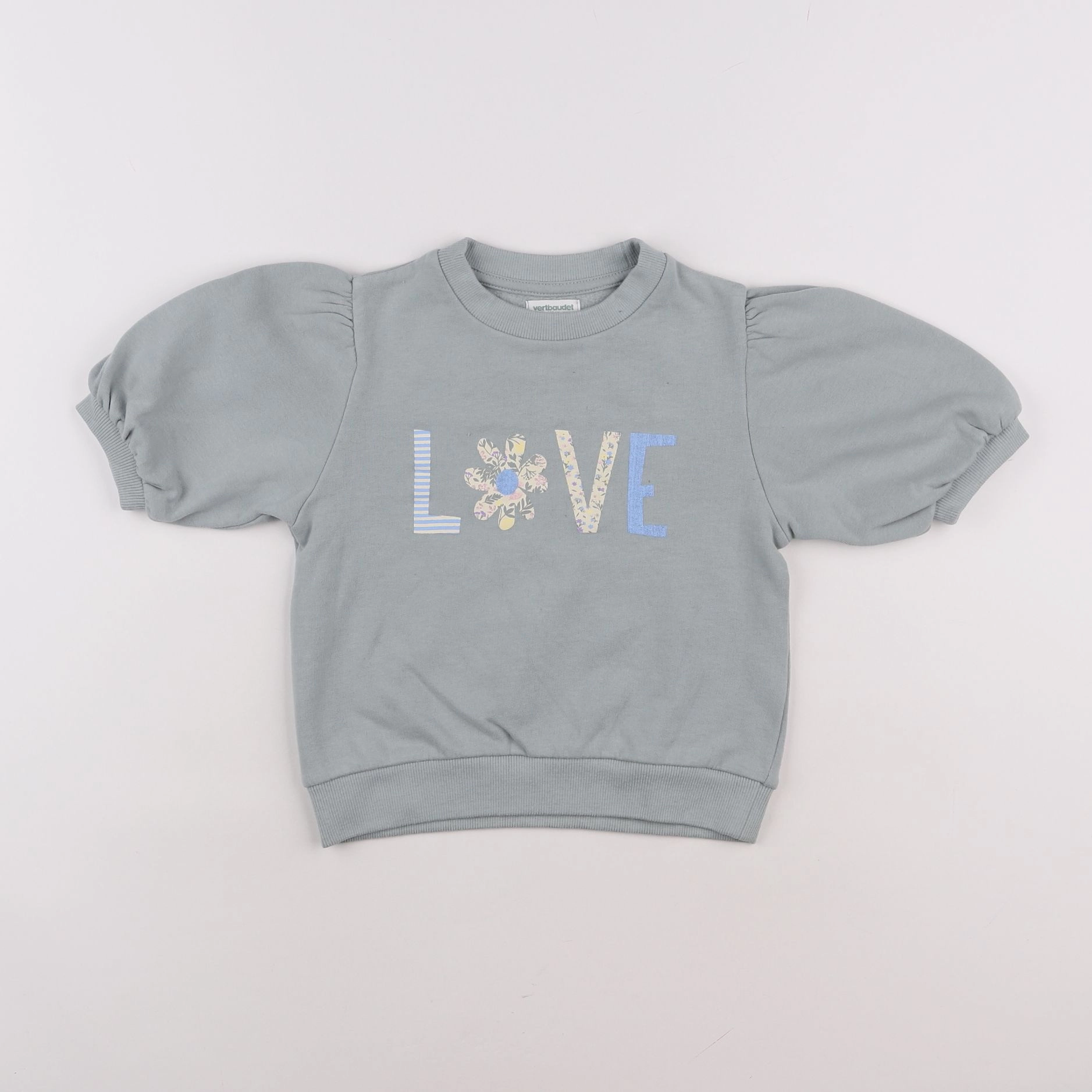 Vertbaudet - sweat bleu - 5 ans