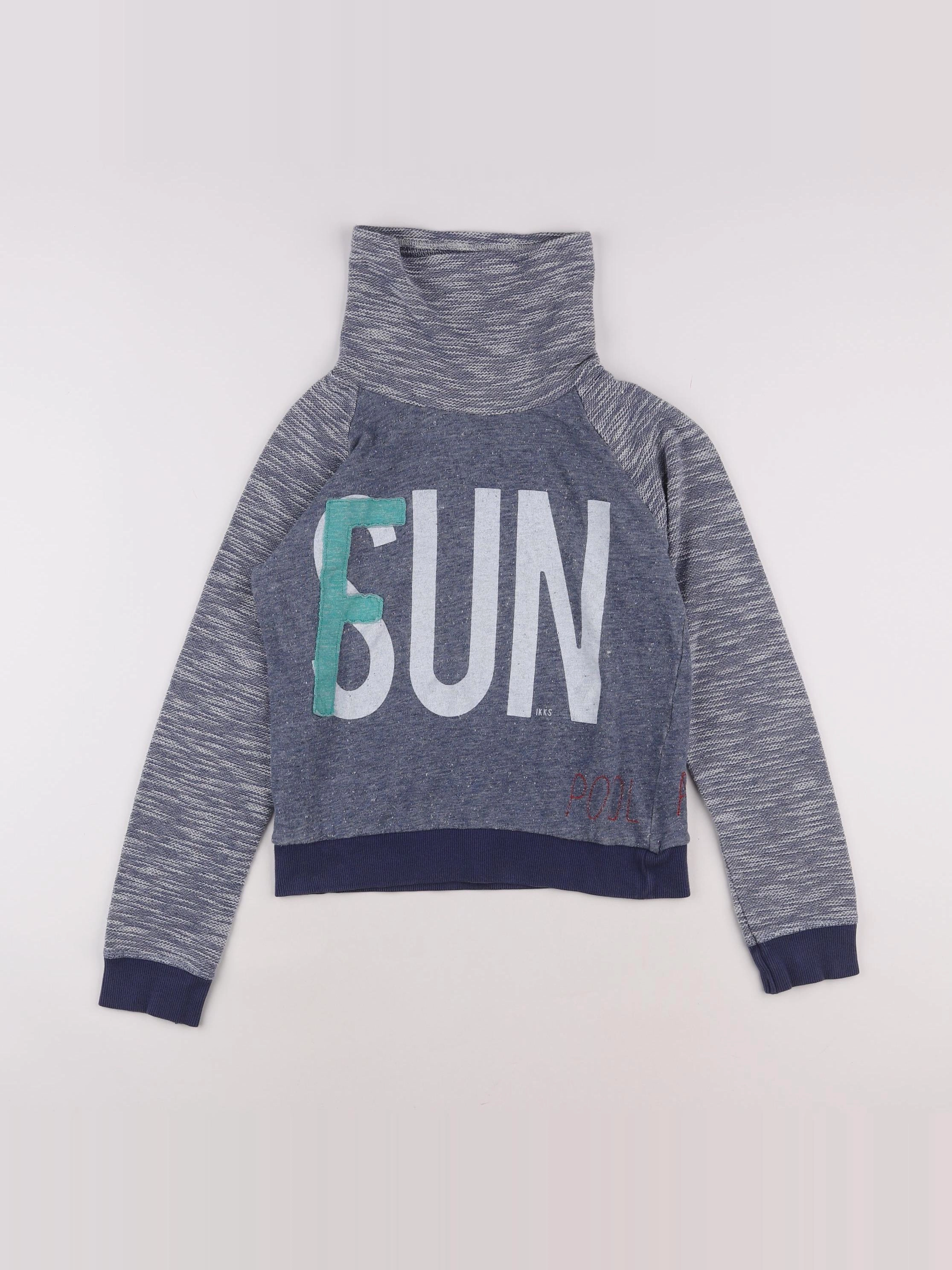 IKKS - pull bleu - 10 ans