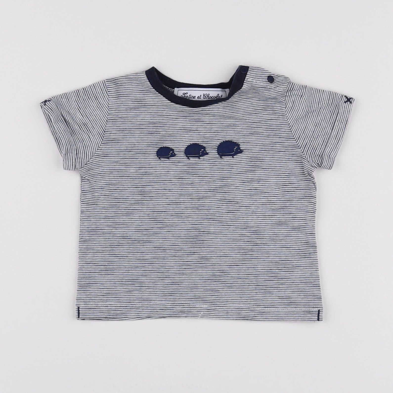 Tartine & Chocolat - tee-shirt bleu - 6 mois