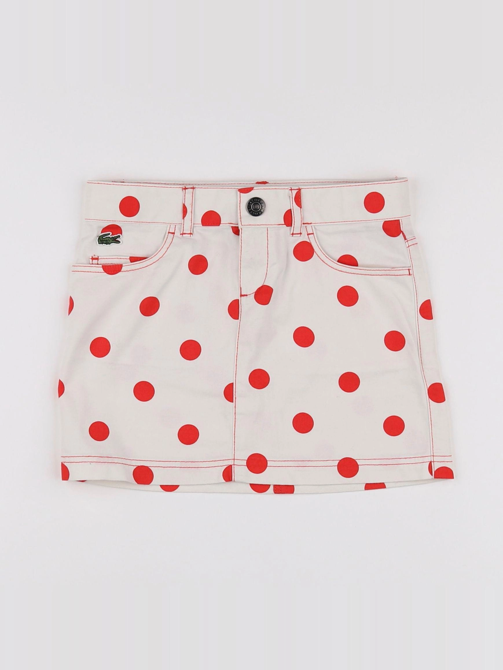 Lacoste - jupe rouge - 4 ans