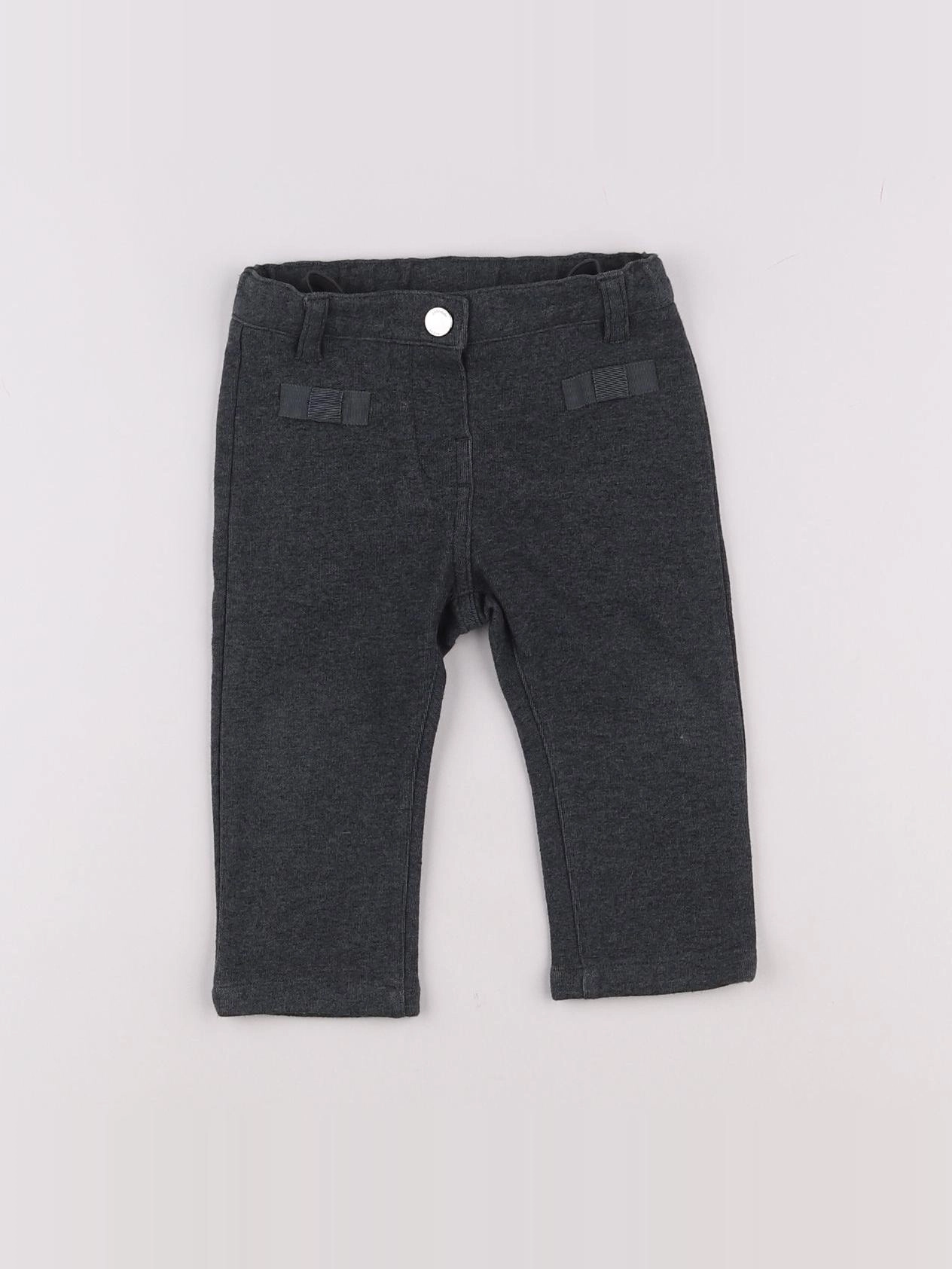 Jacadi - pantalon gris - 12 mois