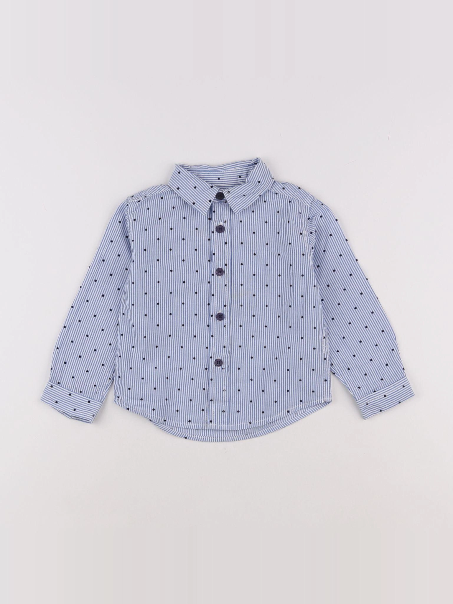 Eden & Victor - chemise bleu - 18 mois