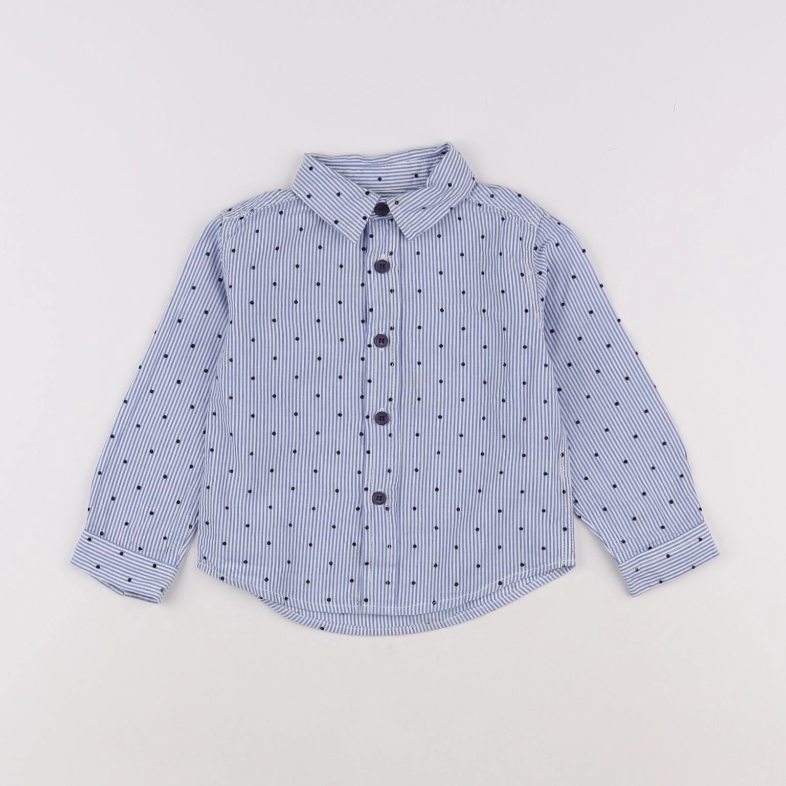 Eden & Victor - chemise bleu - 18 mois