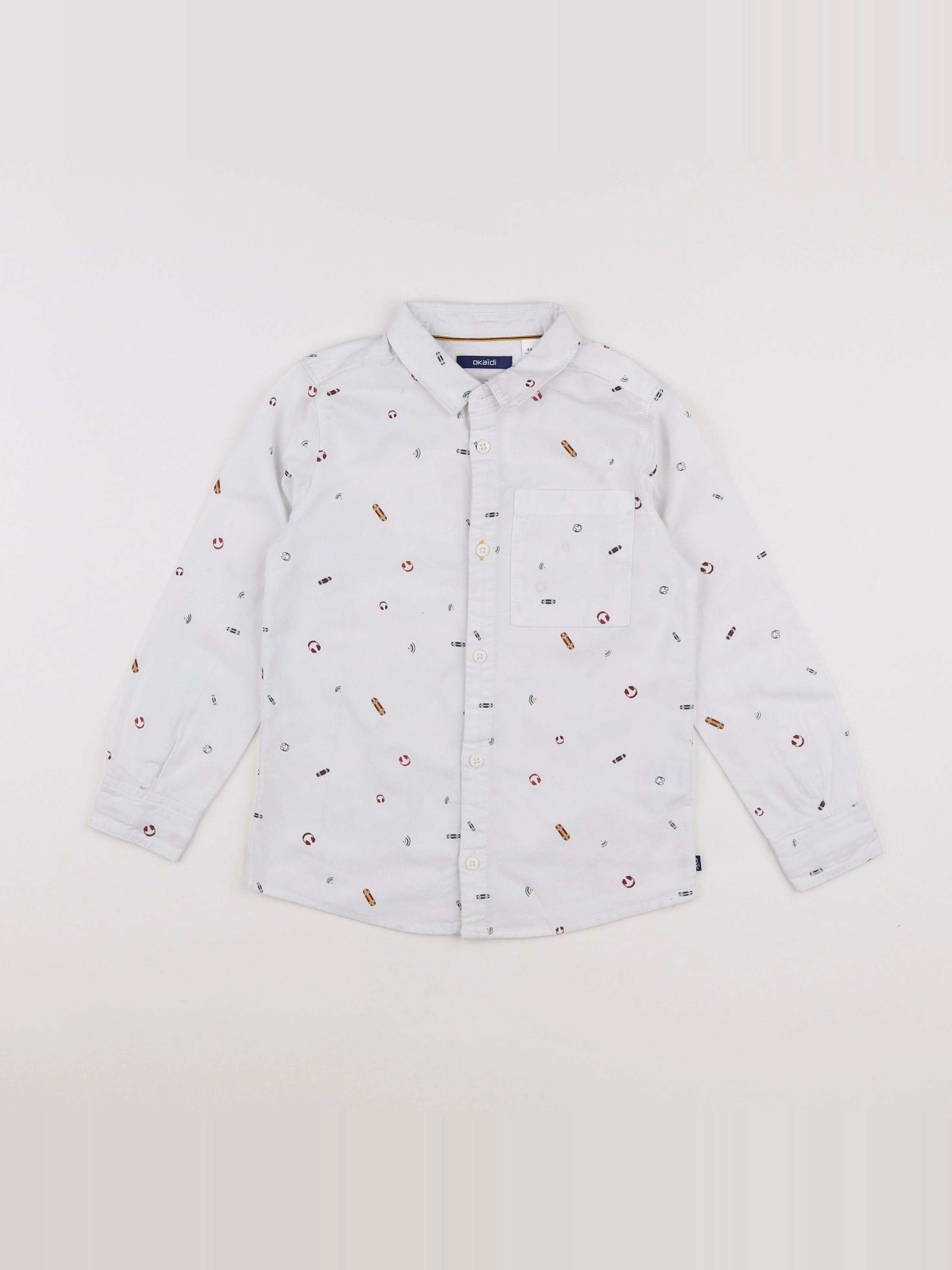 Okaidi - chemise blanc - 6 ans