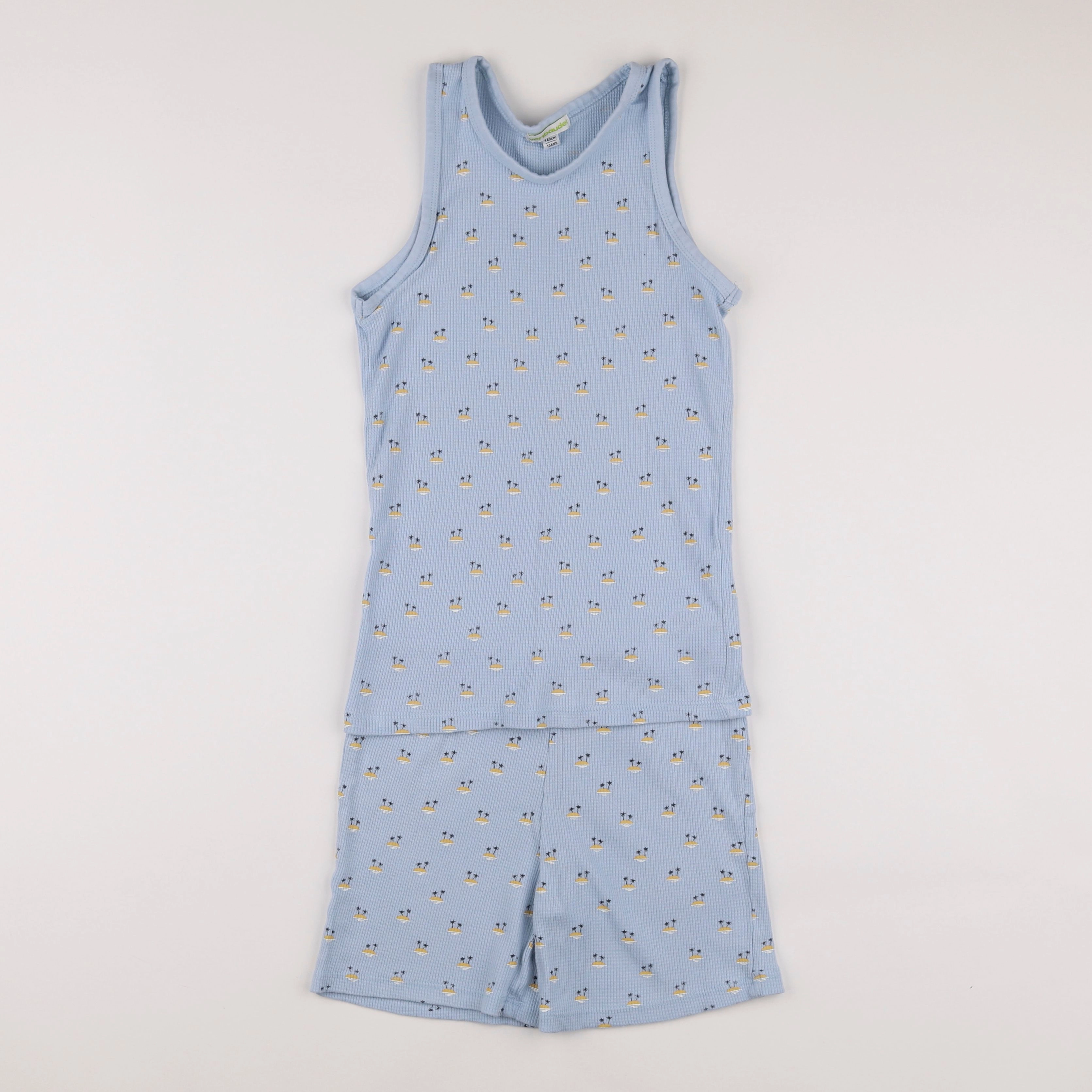 Vertbaudet - pyjama coton bleu - 10 ans