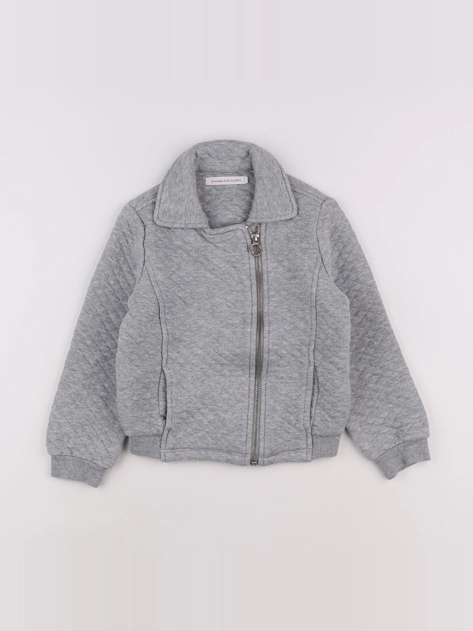 Monoprix - veste gris - 6 ans