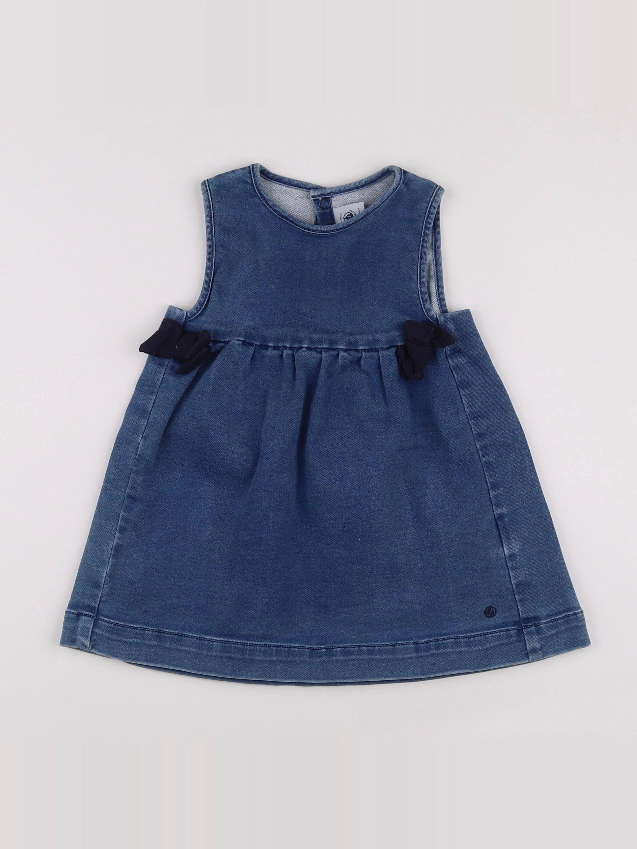 Petit Bateau - robe bleu - 18 mois