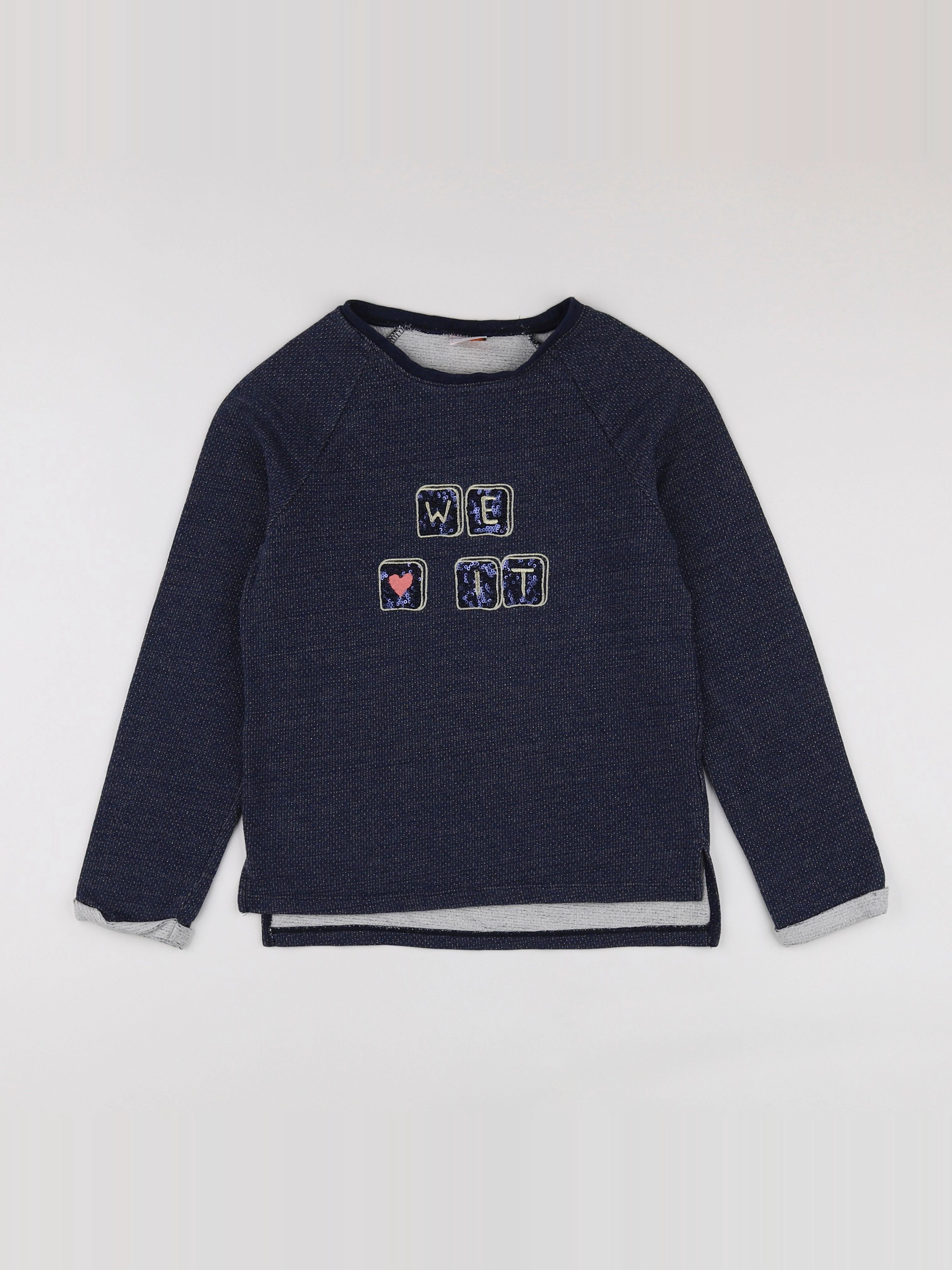 Tape à l'oeil - sweat bleu - 10 ans