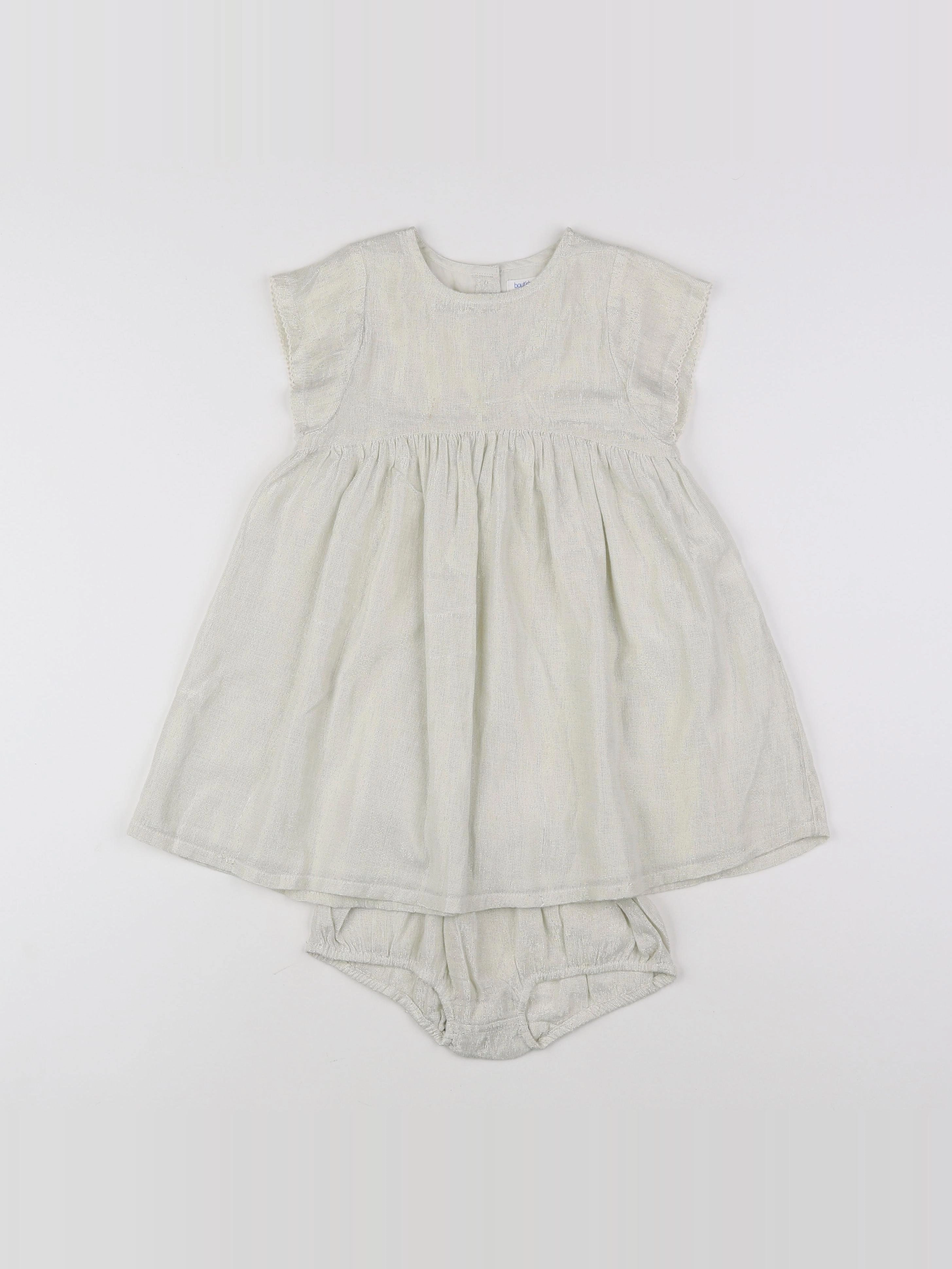 Boutchou - robe beige, or - 2 ans