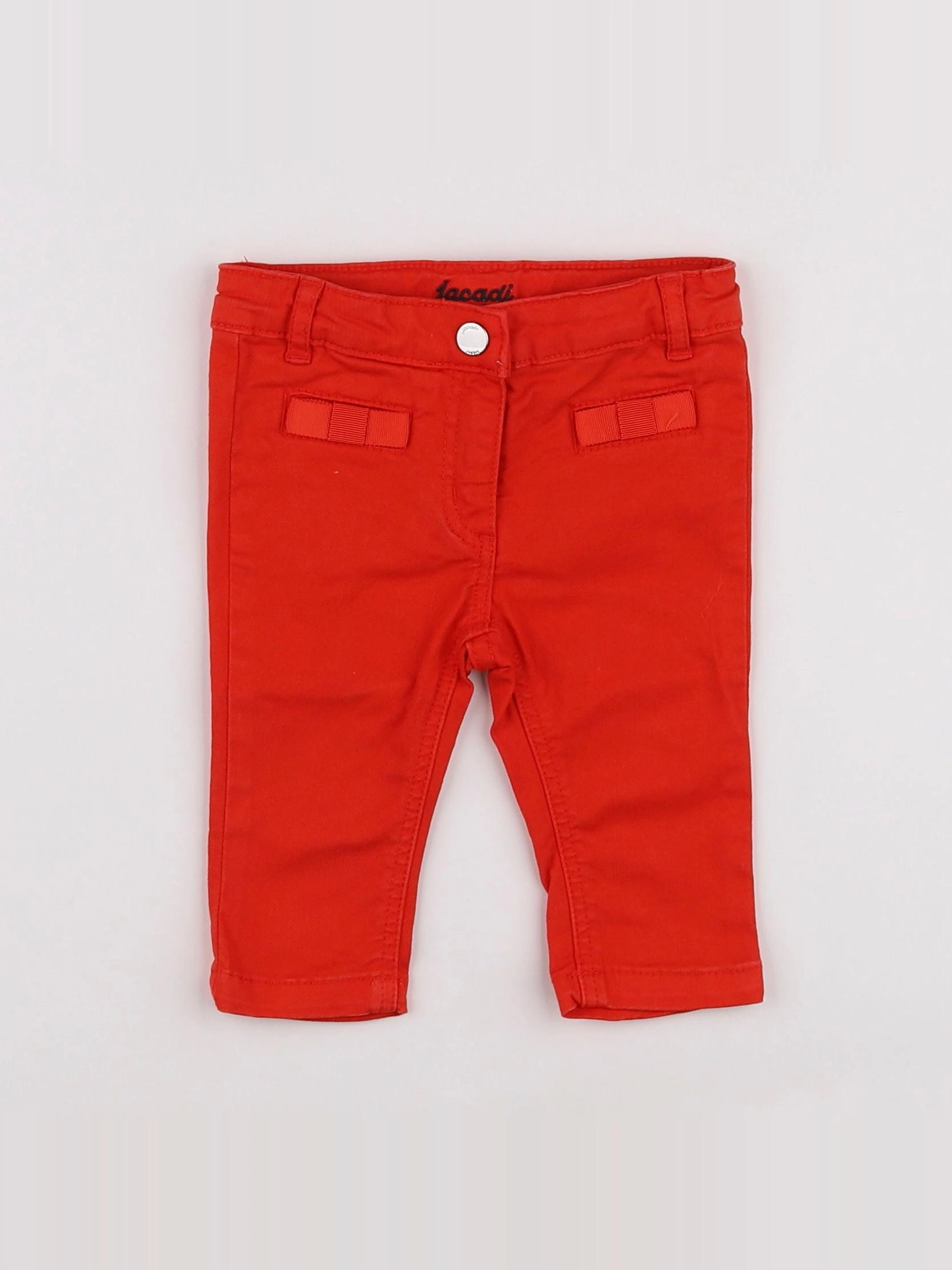 Jacadi - jean rouge - 6 mois