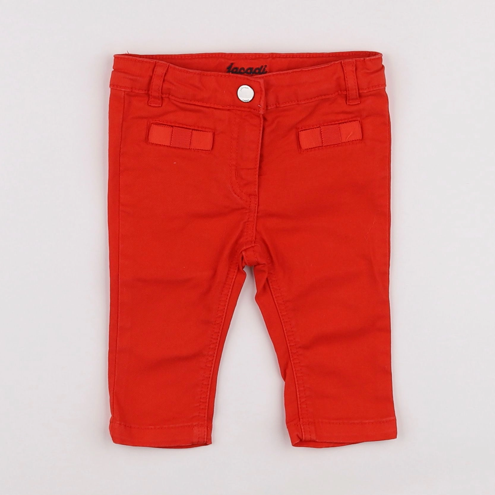 Jacadi - jean rouge - 6 mois