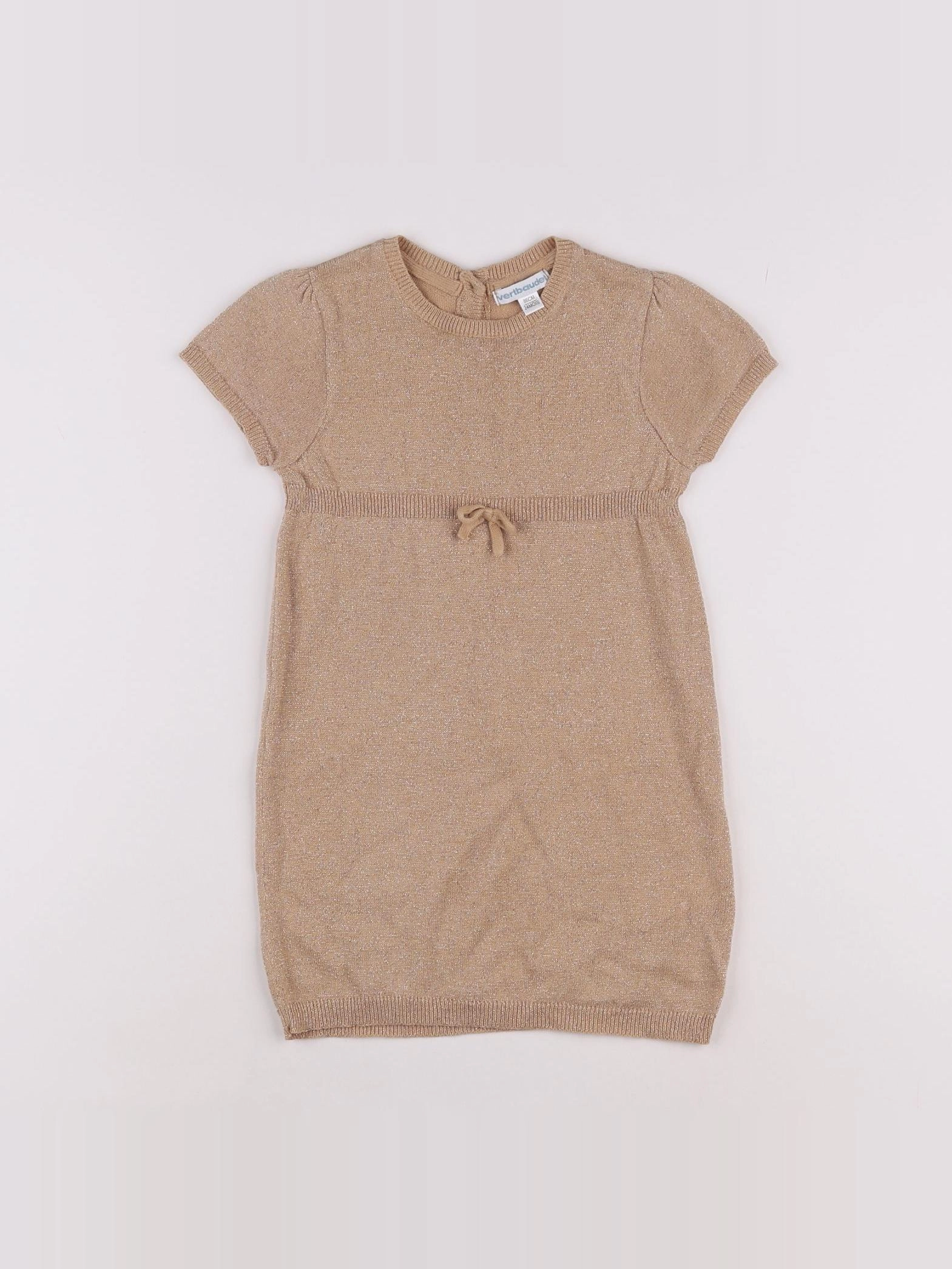 Vertbaudet - robe beige - 2 ans