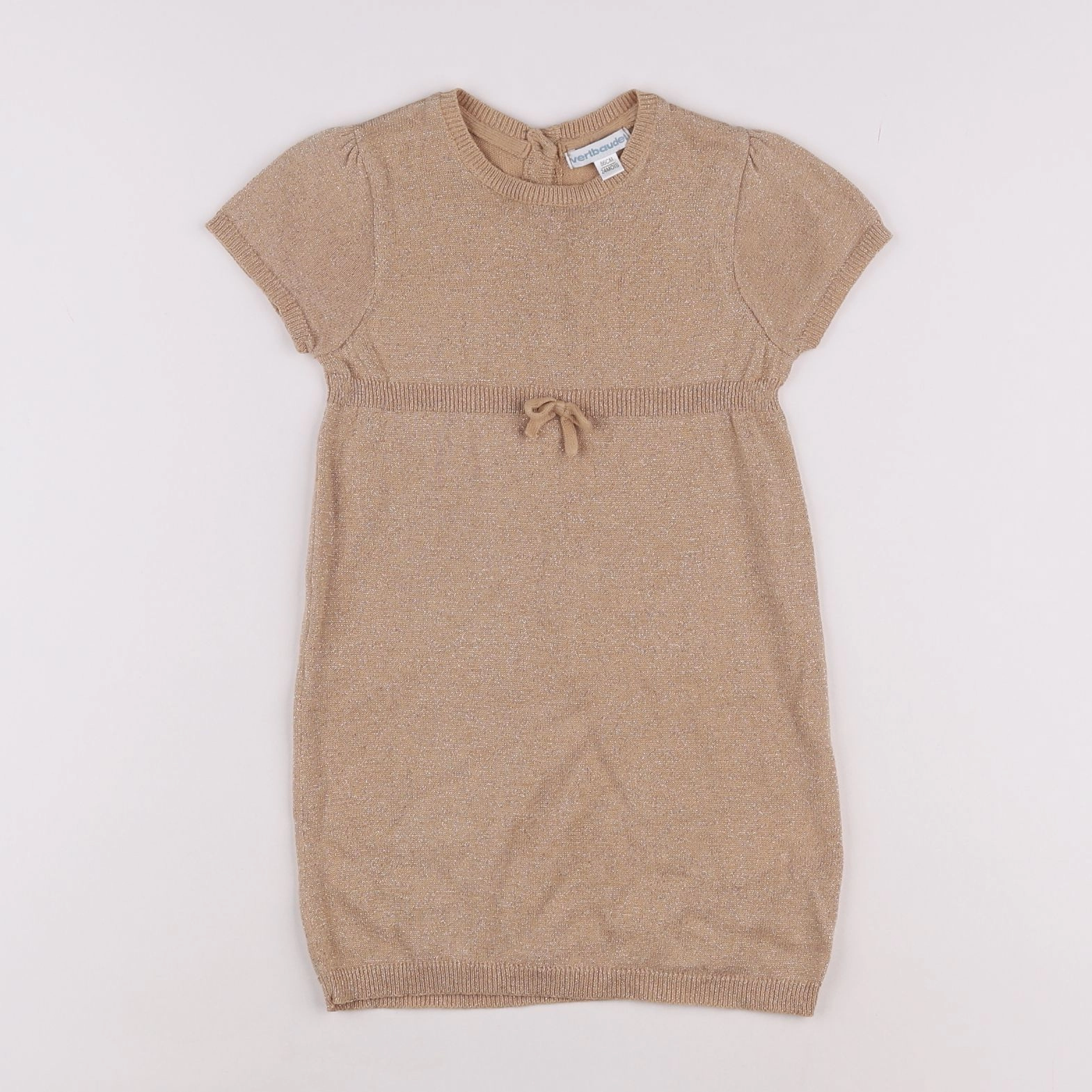Vertbaudet - robe beige - 2 ans