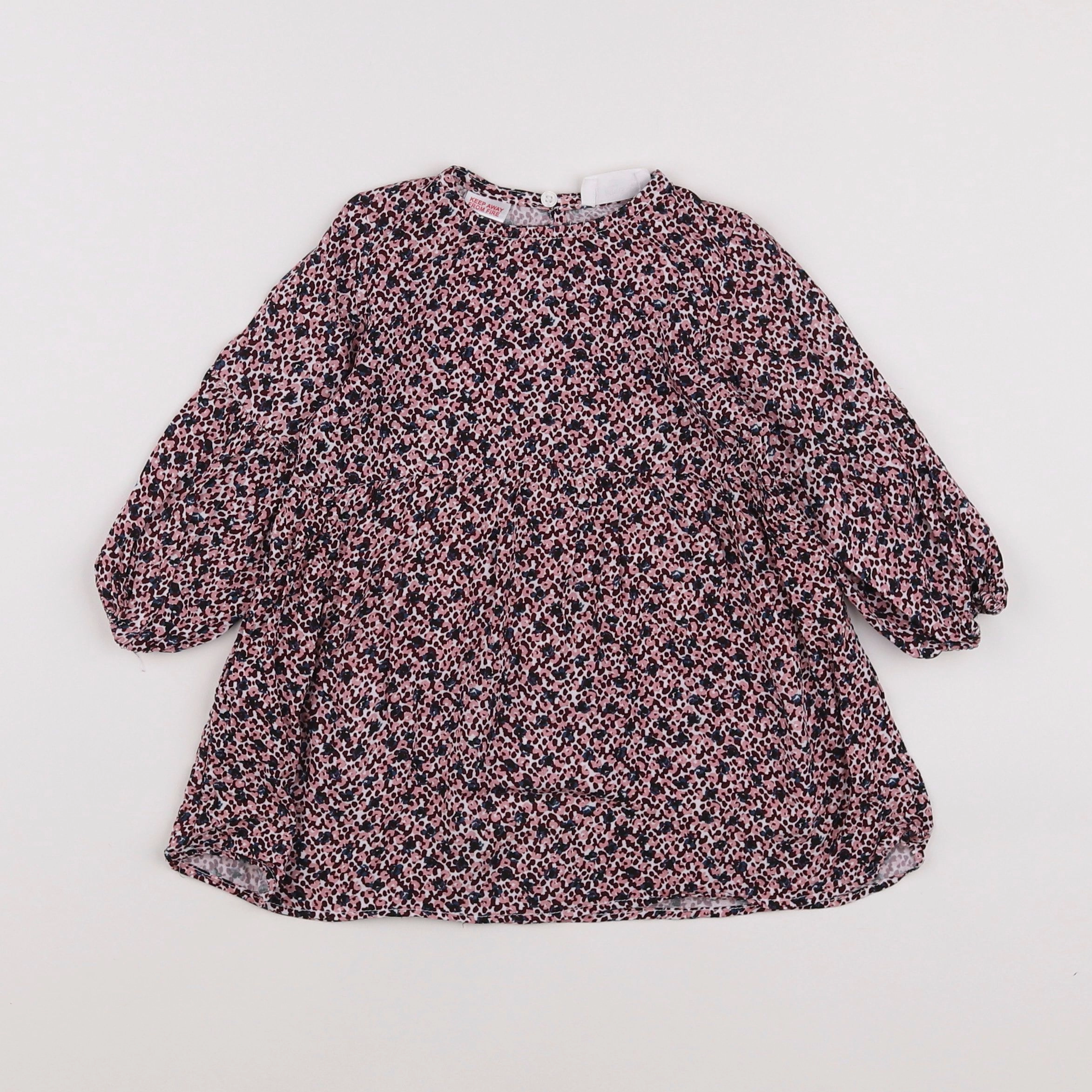 Mango - robe rose - 9/12 mois