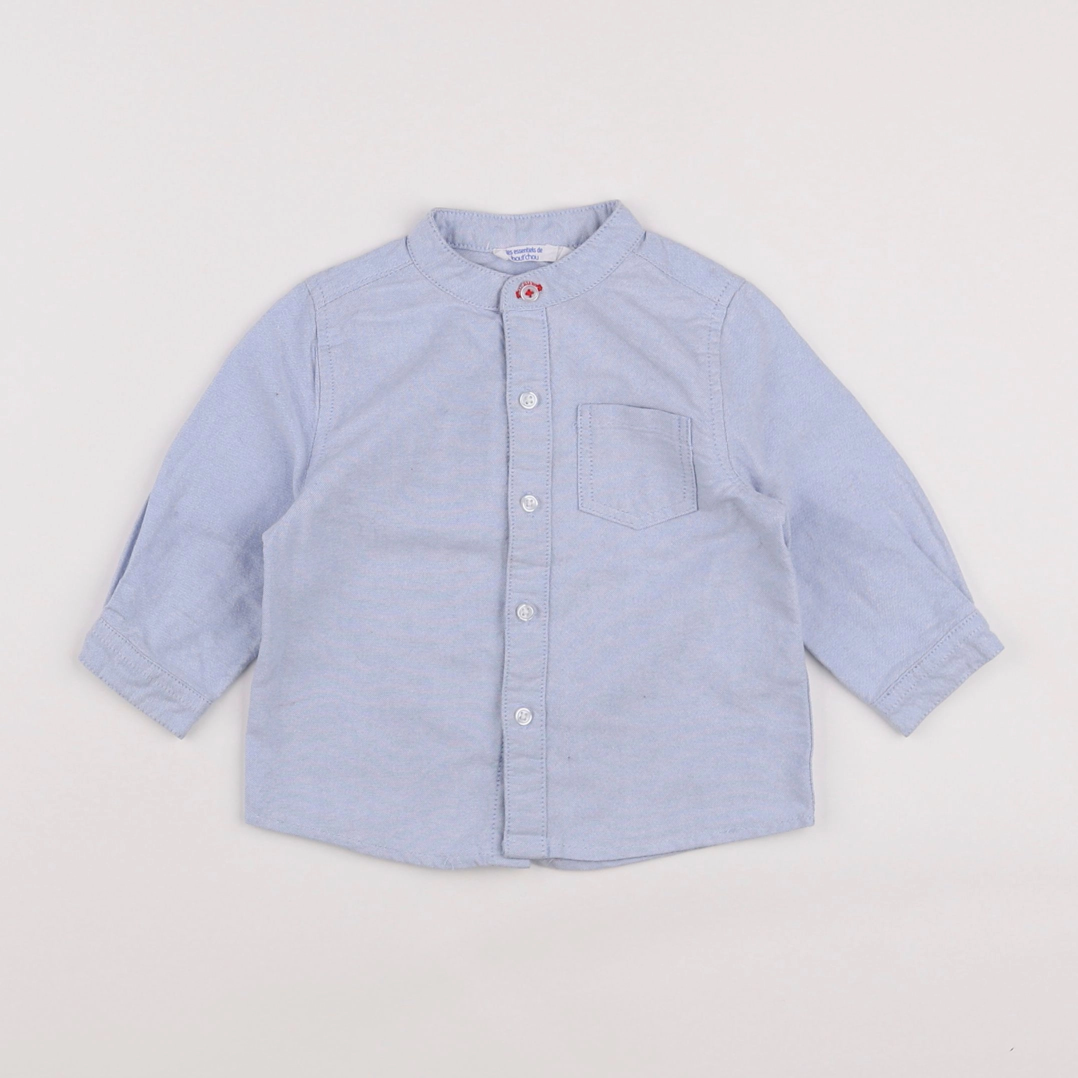 Boutchou - chemise bleu - 9 mois