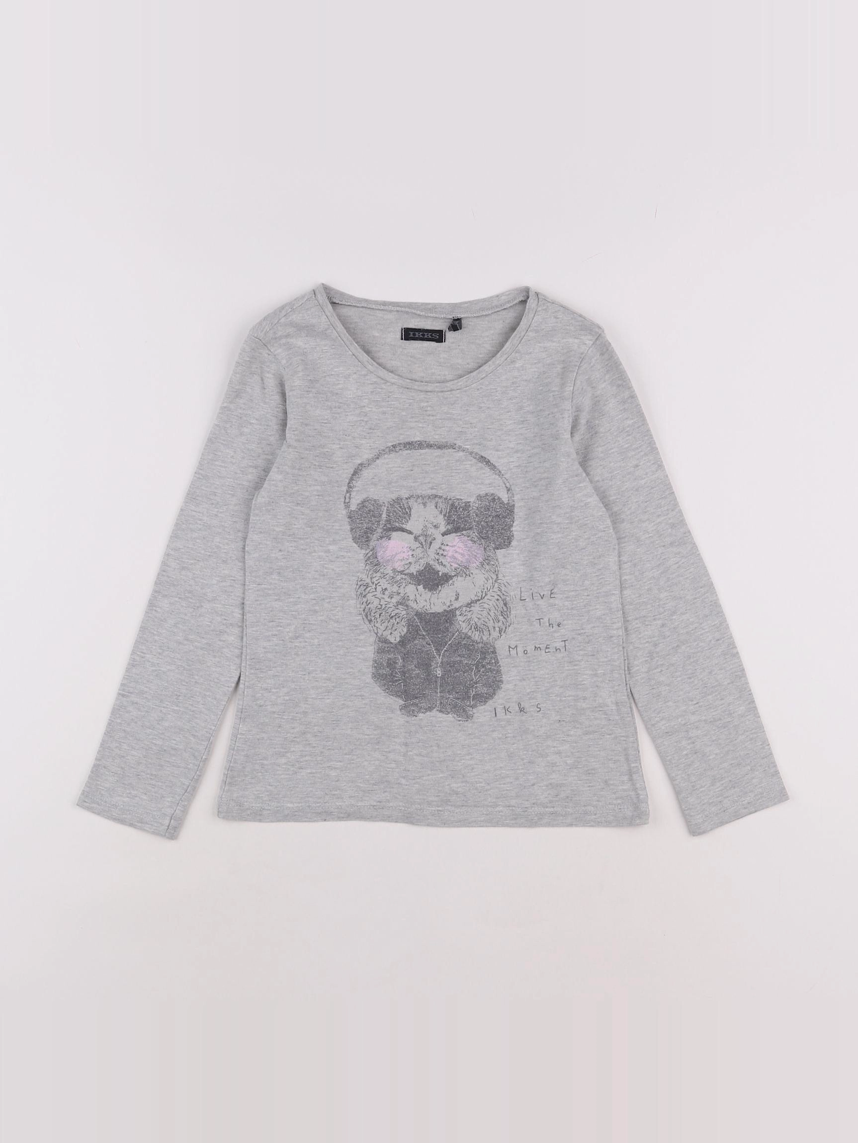 IKKS - tee-shirt gris - 5 ans