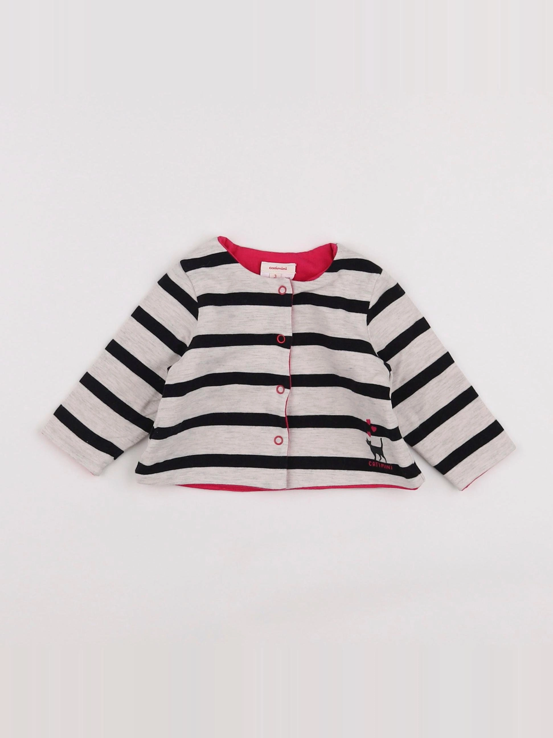 Catimini - gilet gris - 3 mois