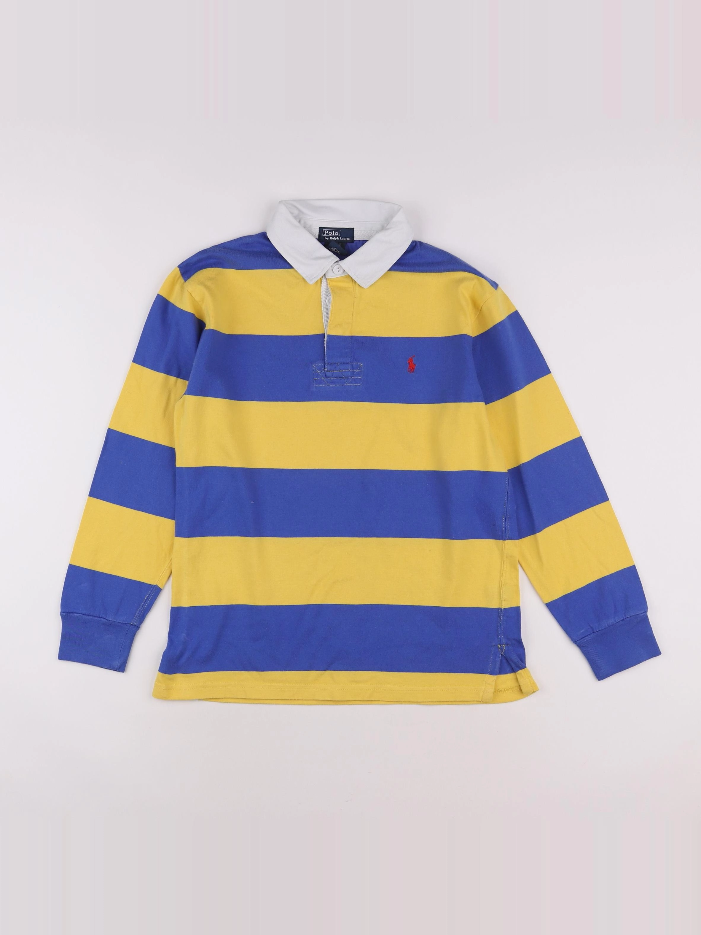 Ralph Lauren - polo bleu, jaune - 12/14 ans