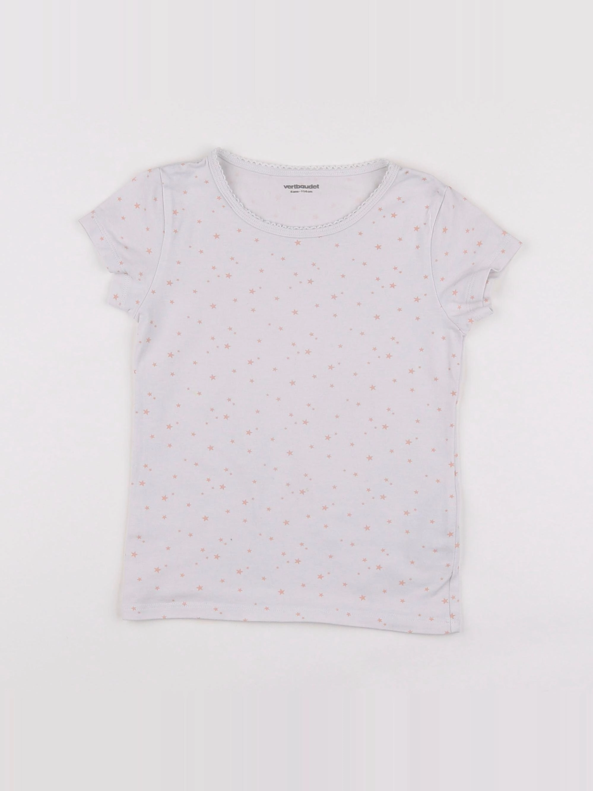 Vertbaudet - maillot de corps blanc - 6 ans