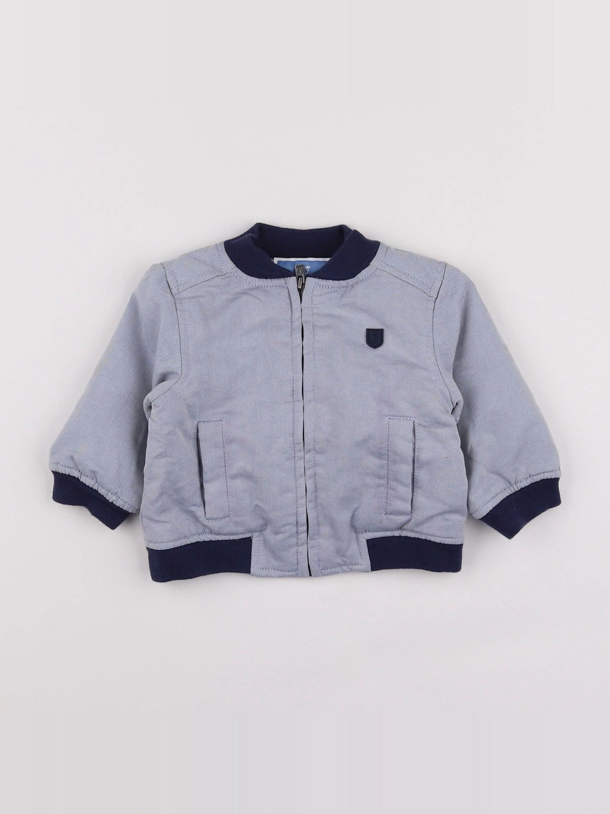 Jacadi - veste bleu - 6 mois