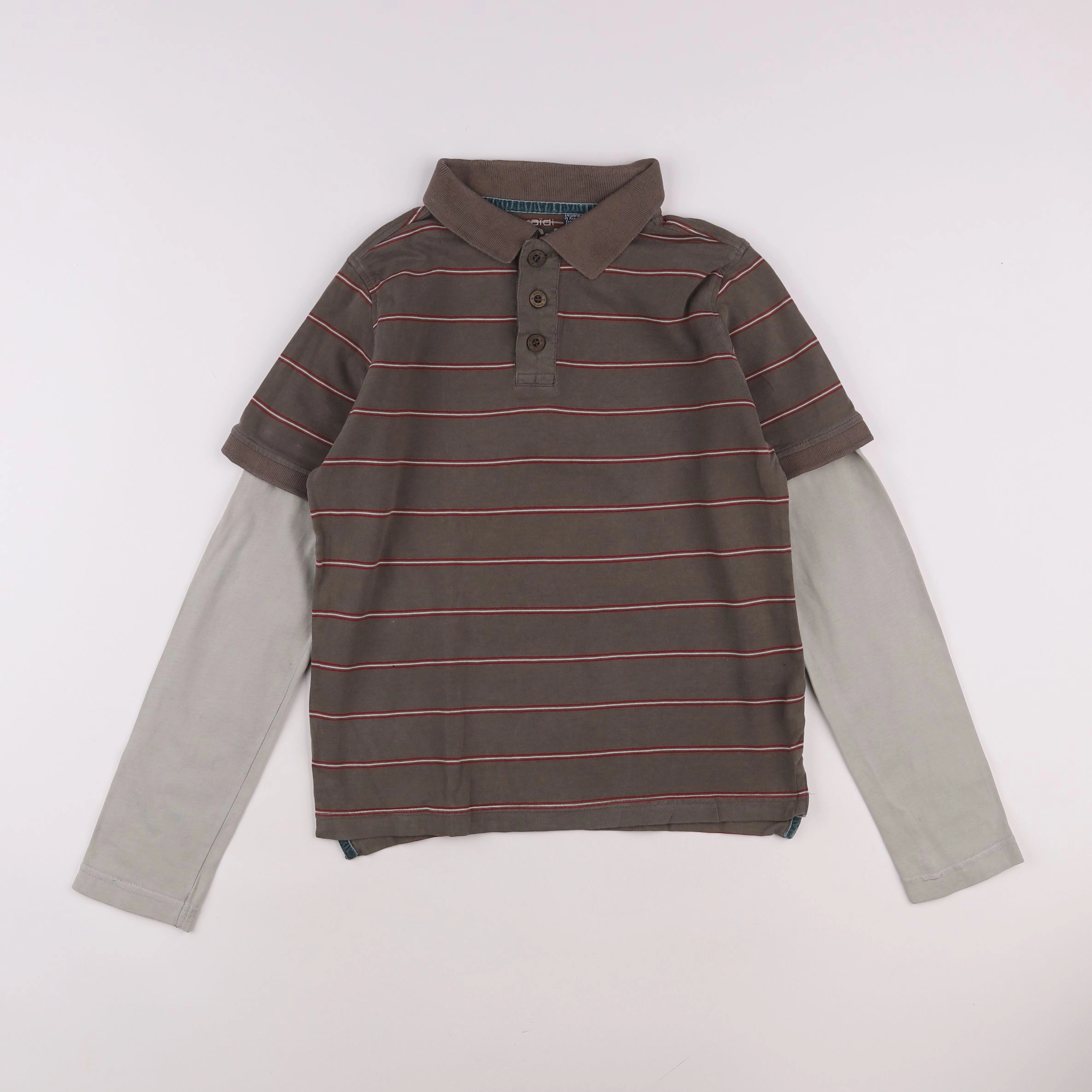 Okaidi - polo marron - 12 ans