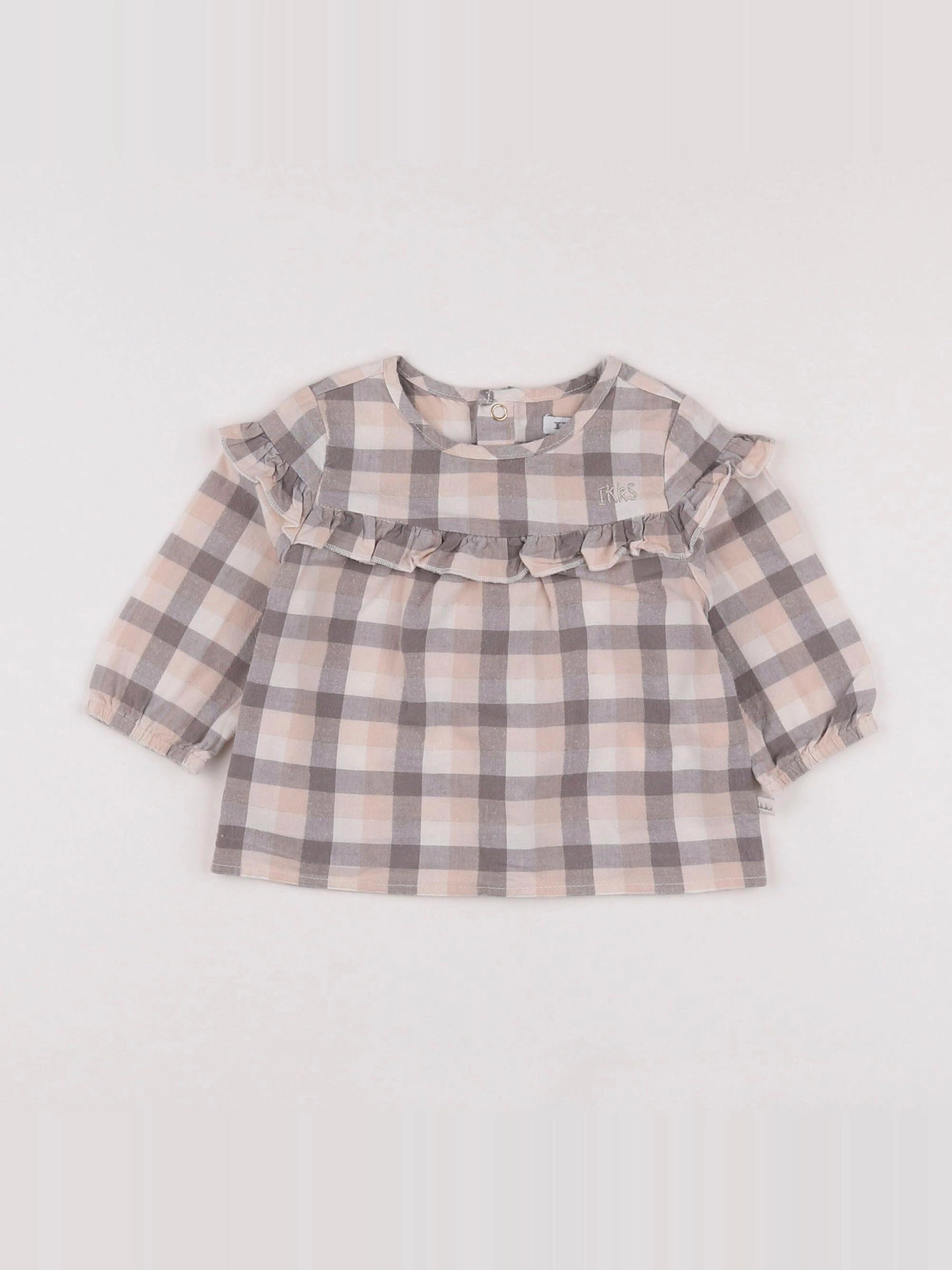 IKKS - blouse rose - 6 mois