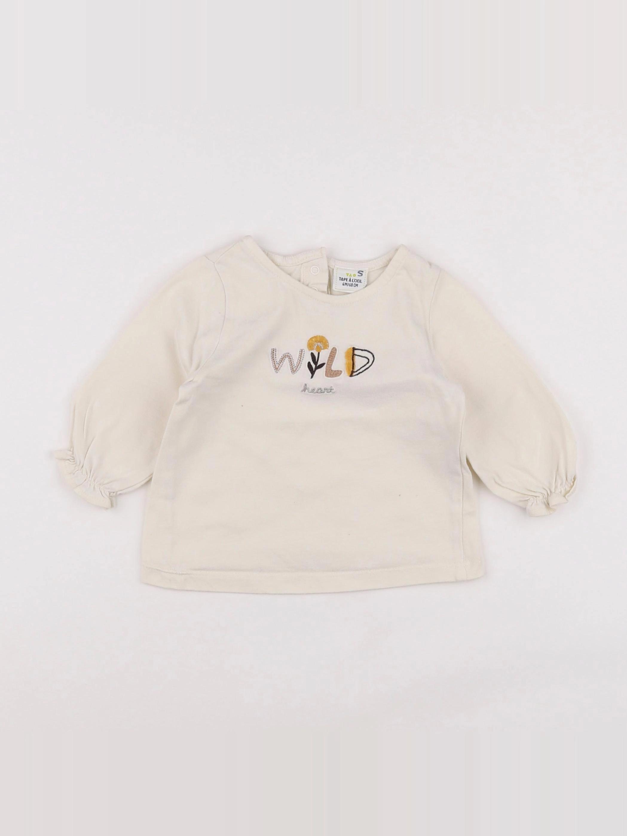 Tape à l'oeil - tee-shirt beige - 6 mois