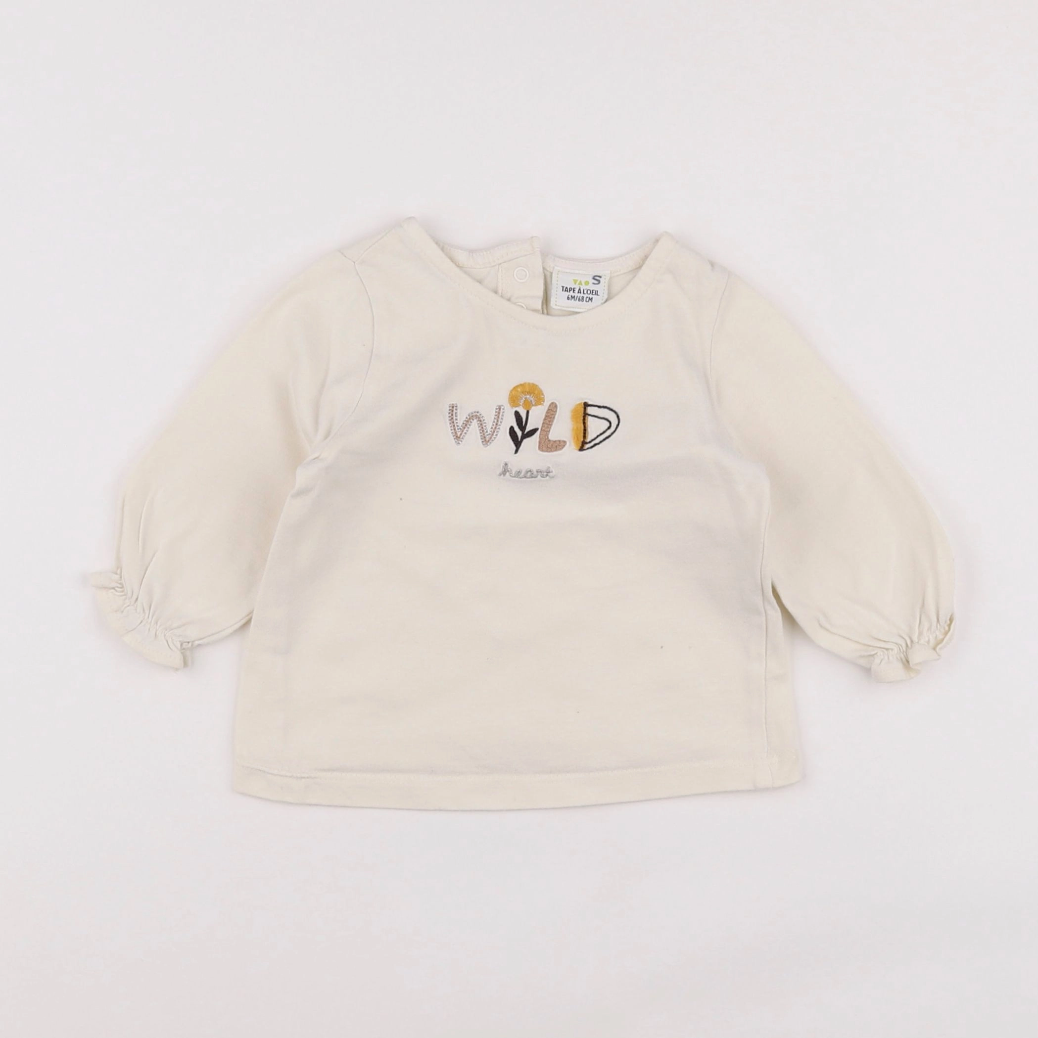 Tape à l'oeil - tee-shirt beige - 6 mois