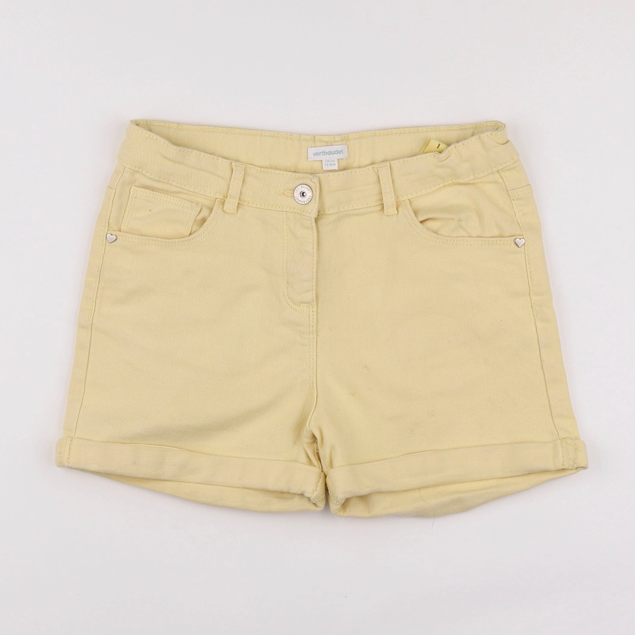 Vertbaudet - short jaune - 12 ans