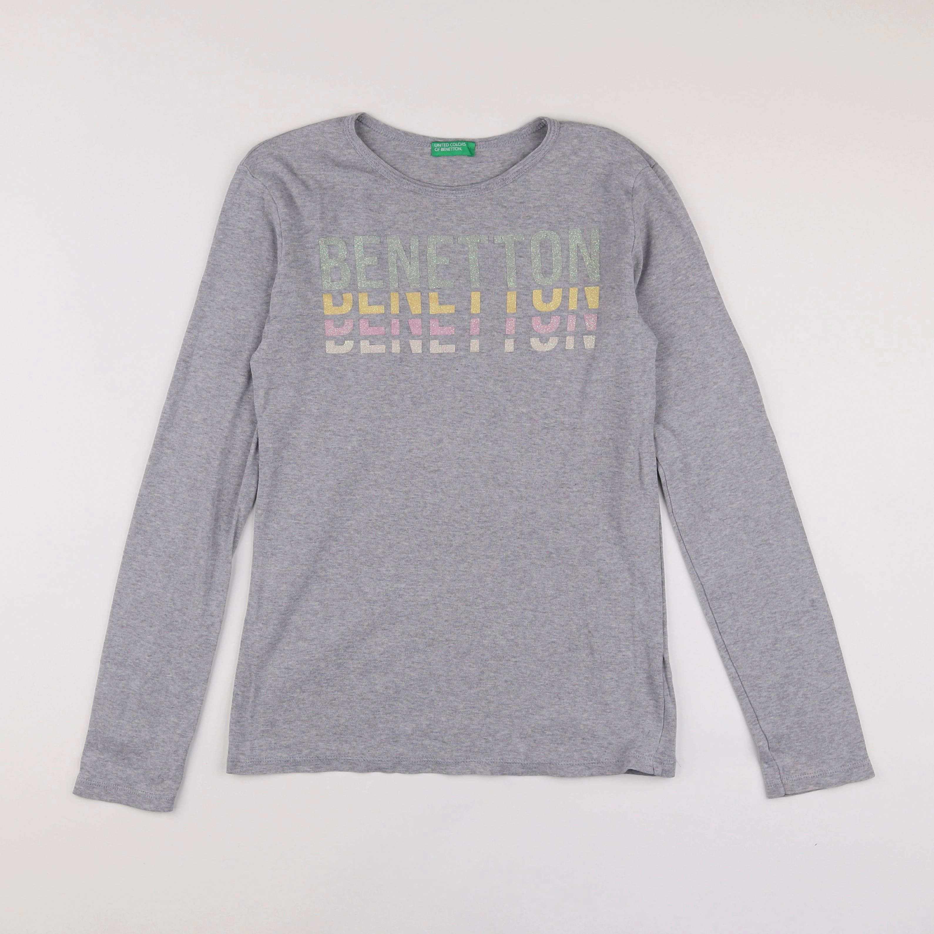 Benetton - tee-shirt gris - 12 ans