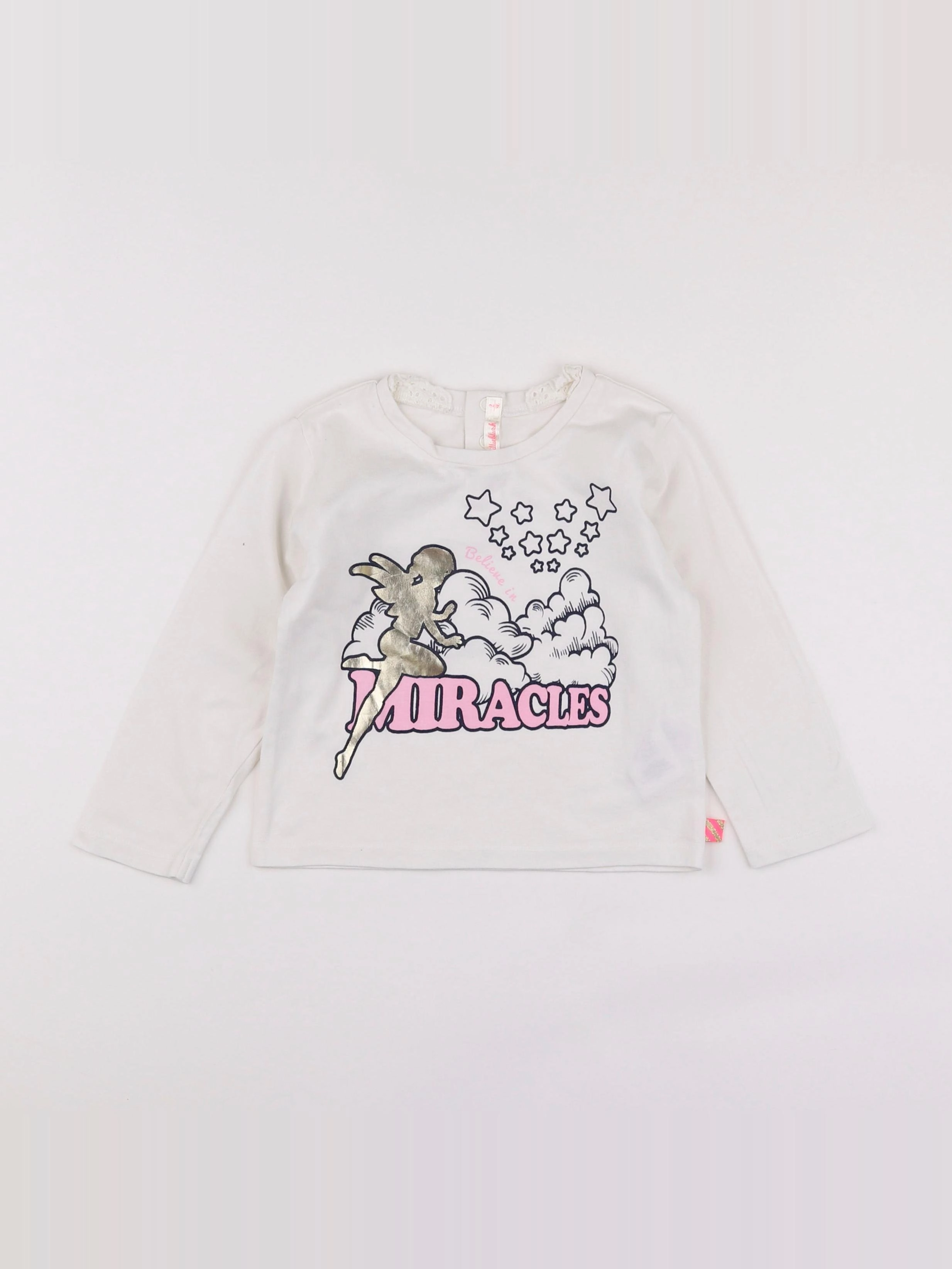 Billie Blush - tee-shirt blanc - 2 ans