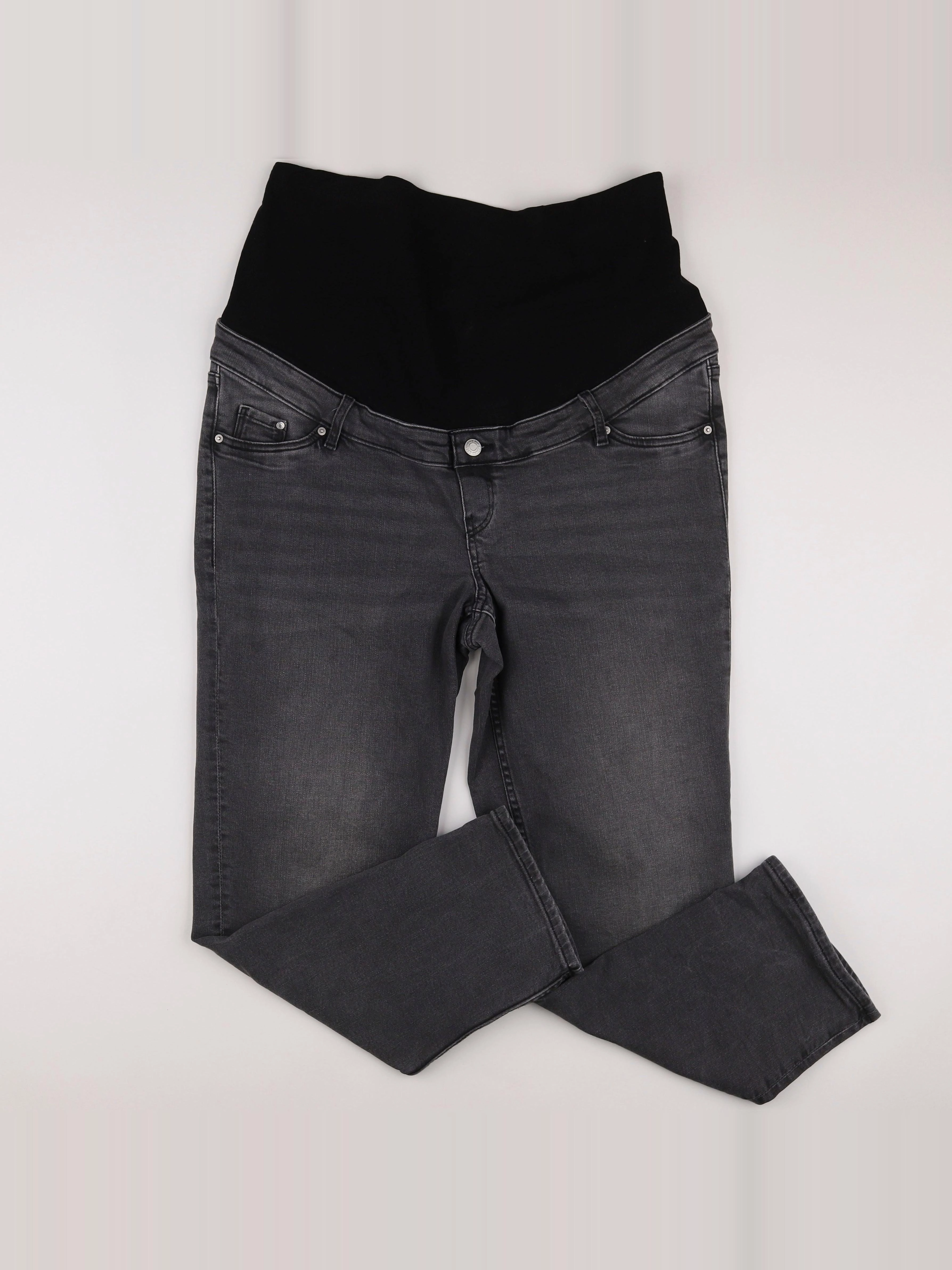H&M - jean grossesse gris - 40