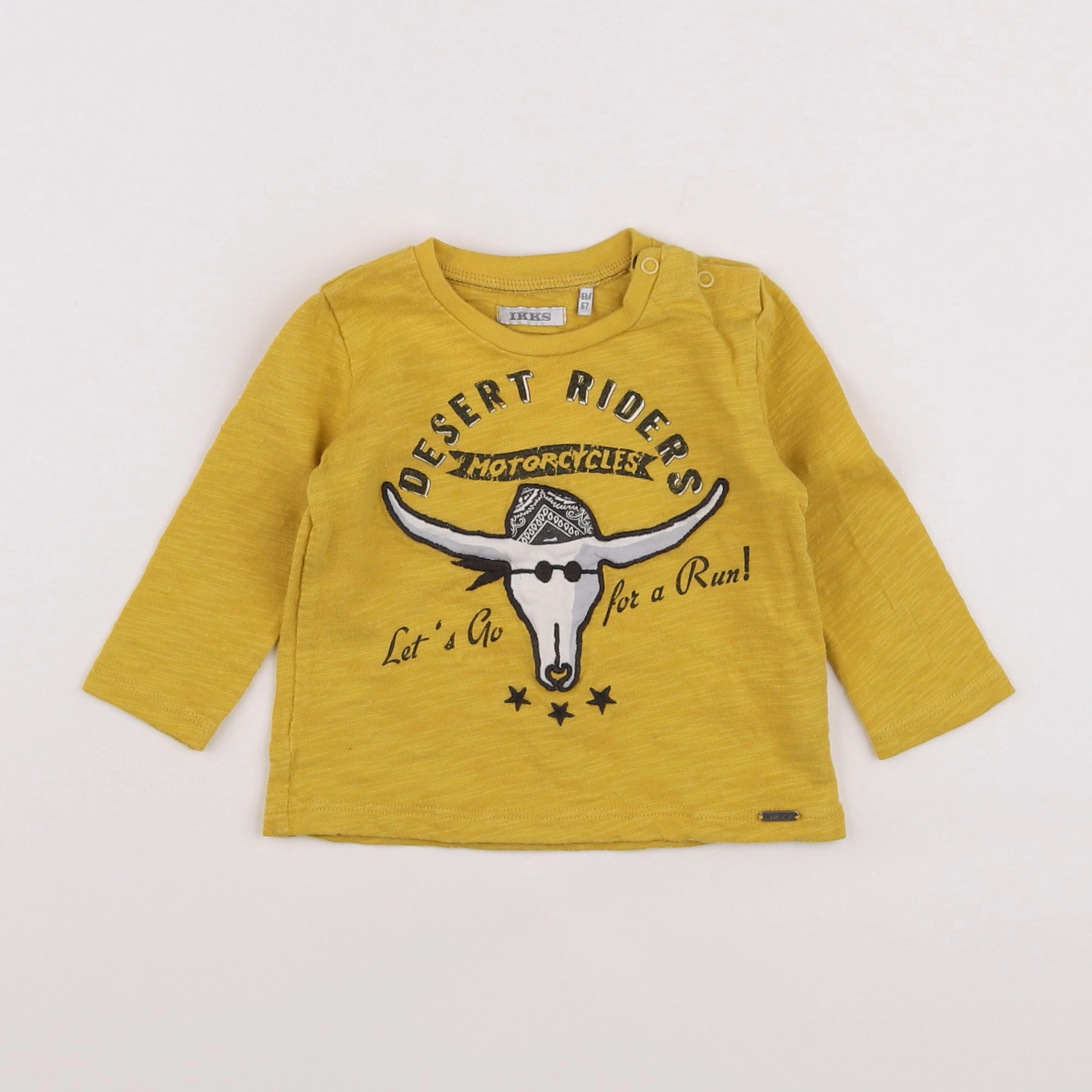 IKKS - tee-shirt jaune - 6 mois