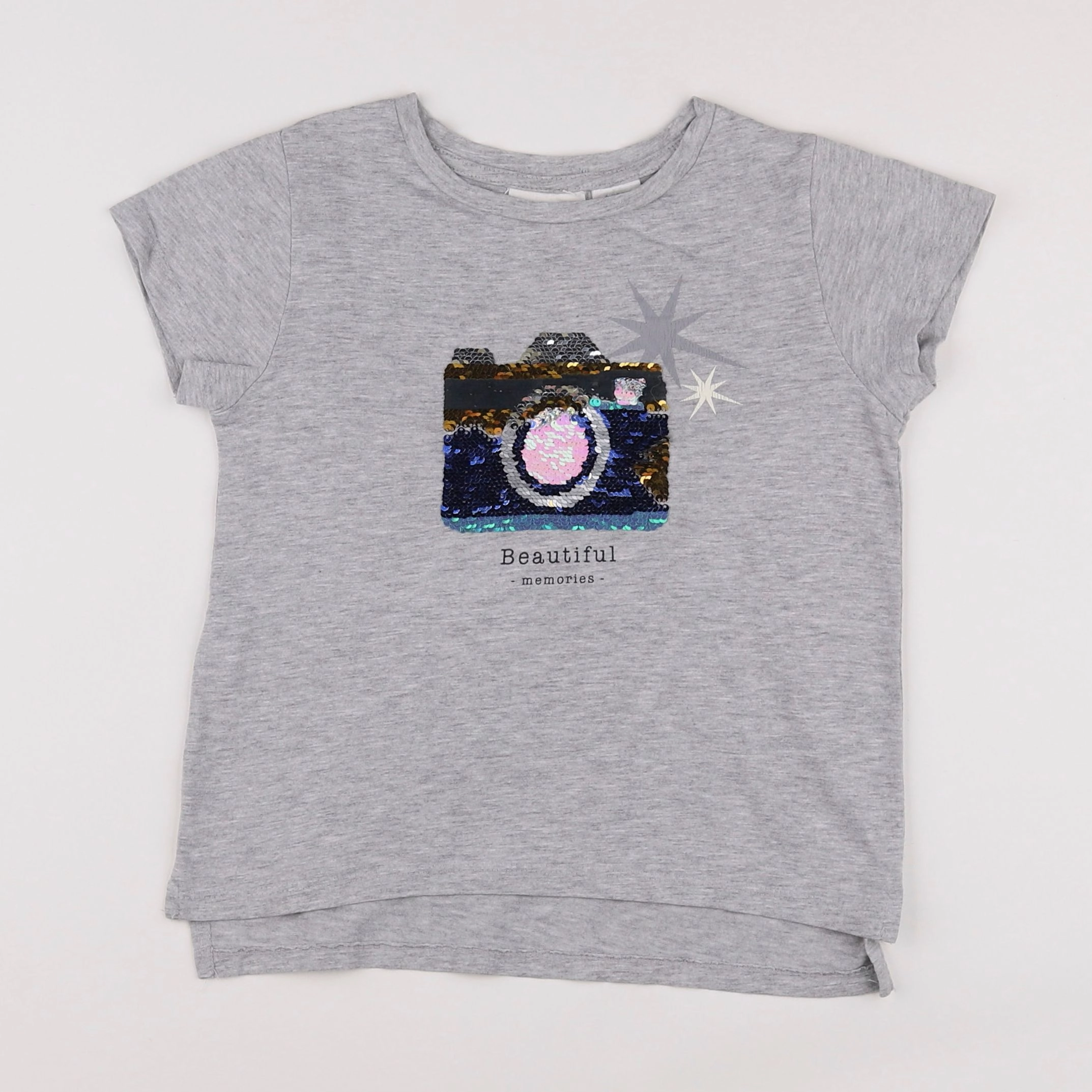 Mango - tee-shirt gris - 6 ans