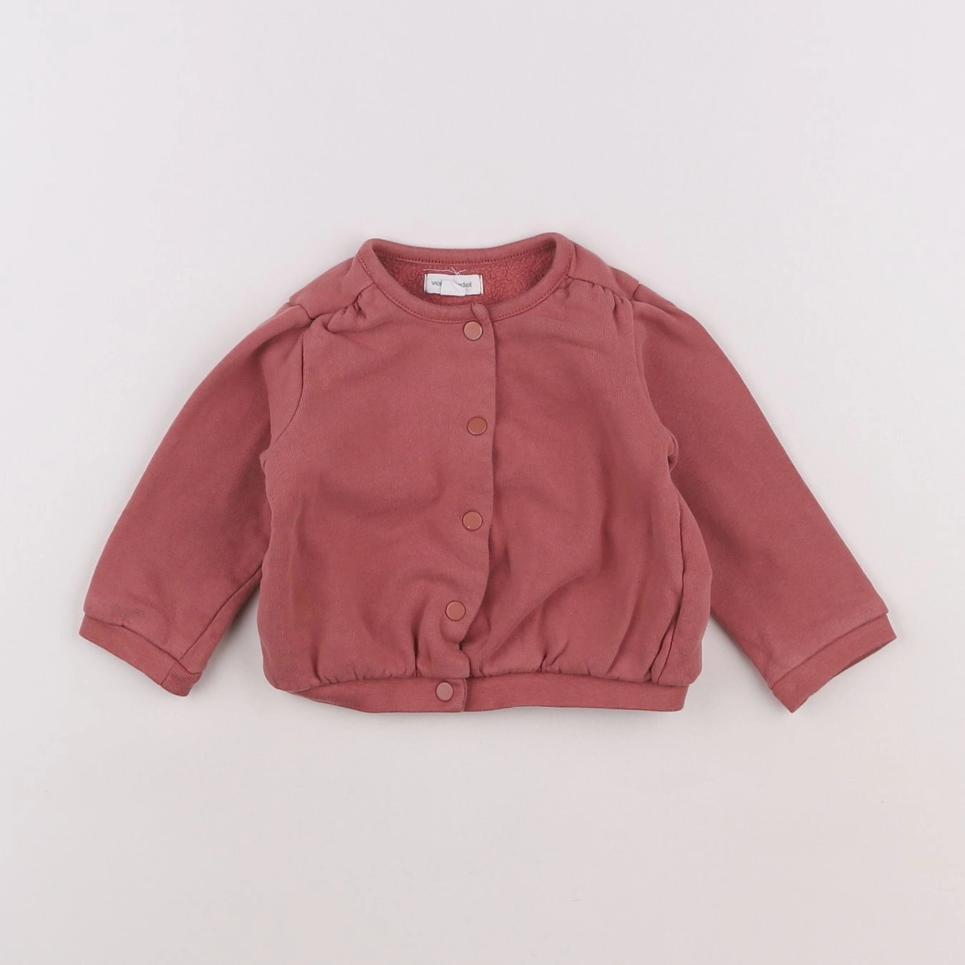 Vertbaudet - sweat rose - 6 mois