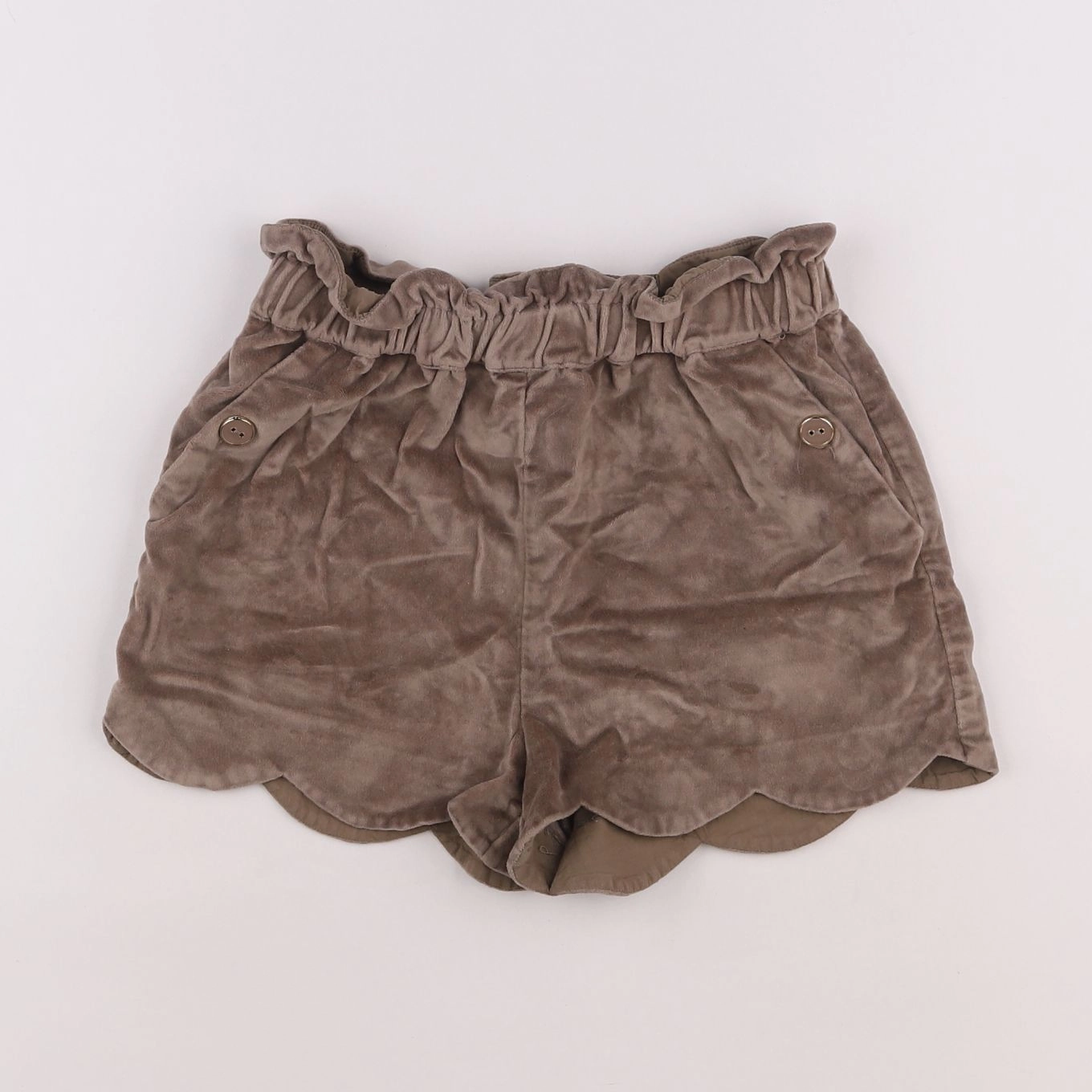 Vertbaudet - short beige - 10 ans