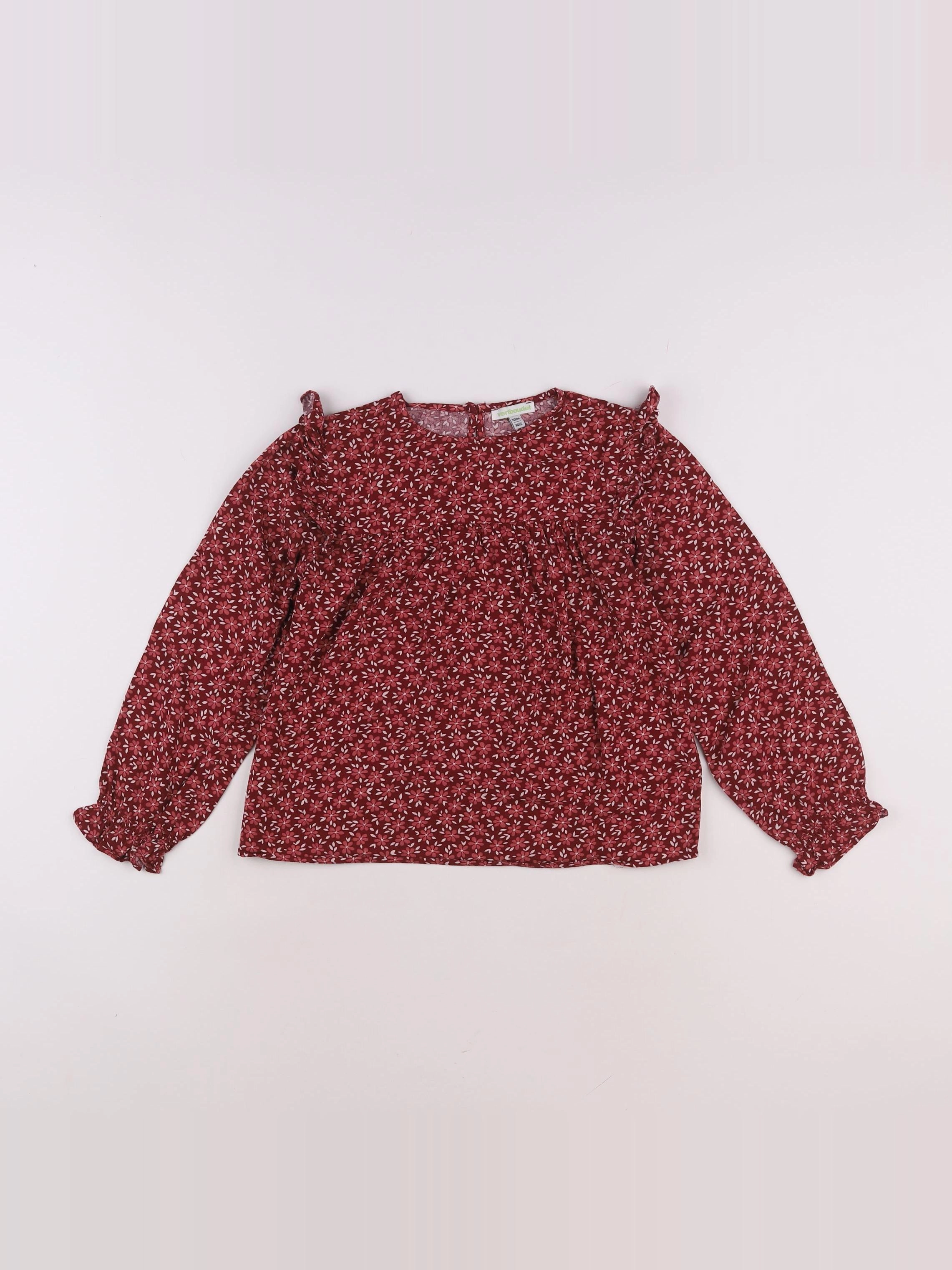Vertbaudet - blouse rouge - 9 ans