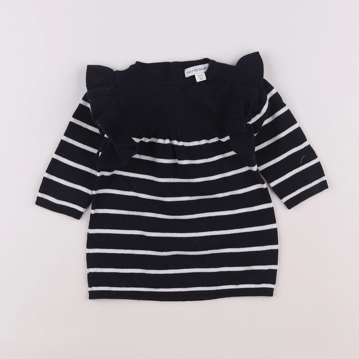 Vertbaudet - robe bleu - 3 mois