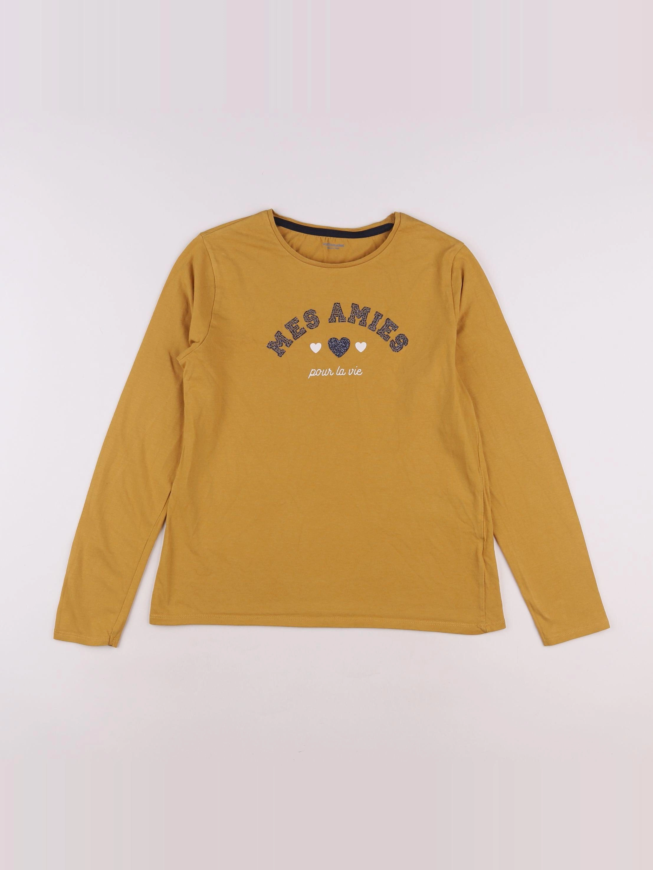 Vertbaudet - tee-shirt jaune - 14 ans