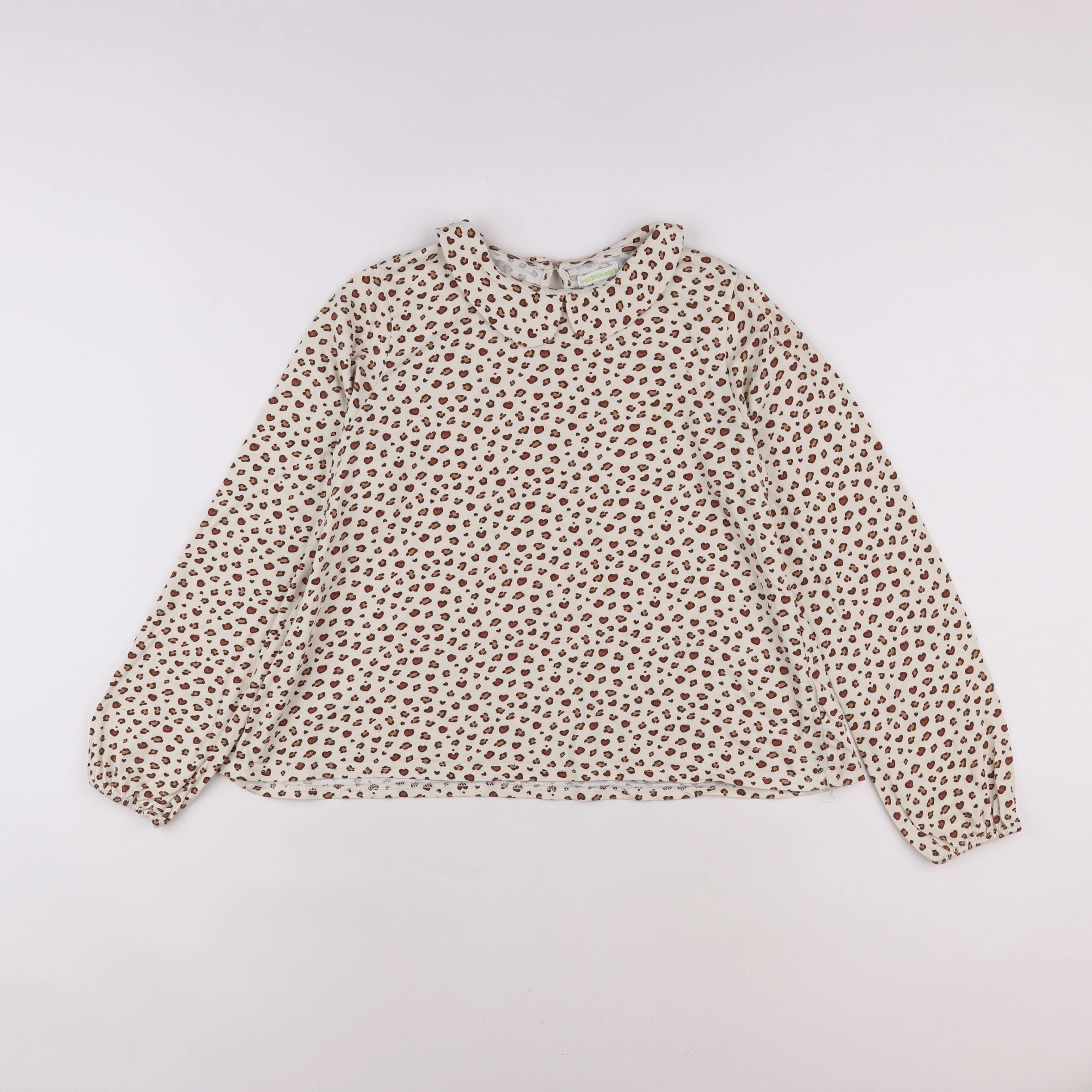 Vertbaudet - tee-shirt beige - 14 ans