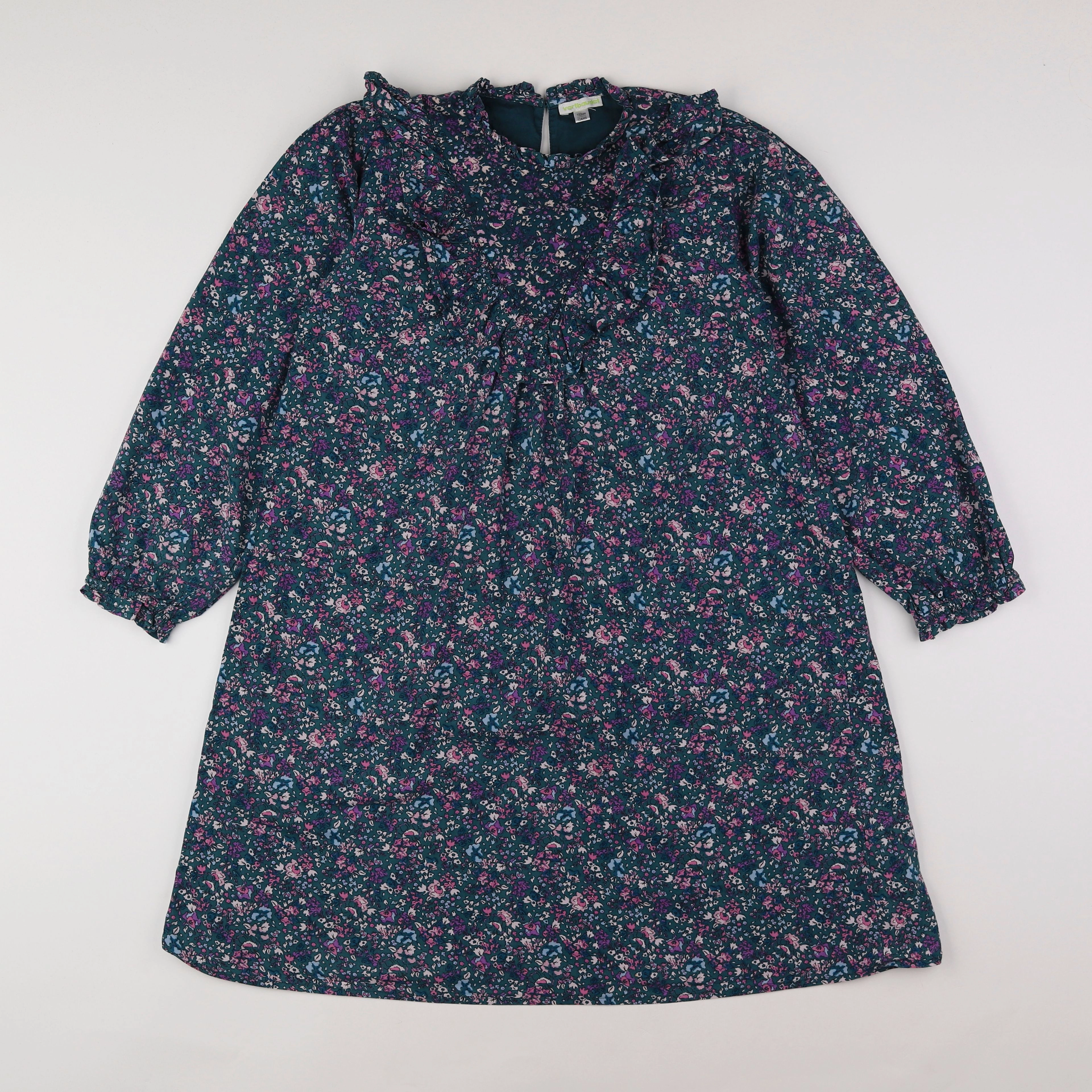 Vertbaudet - robe vert, rose - 12 ans