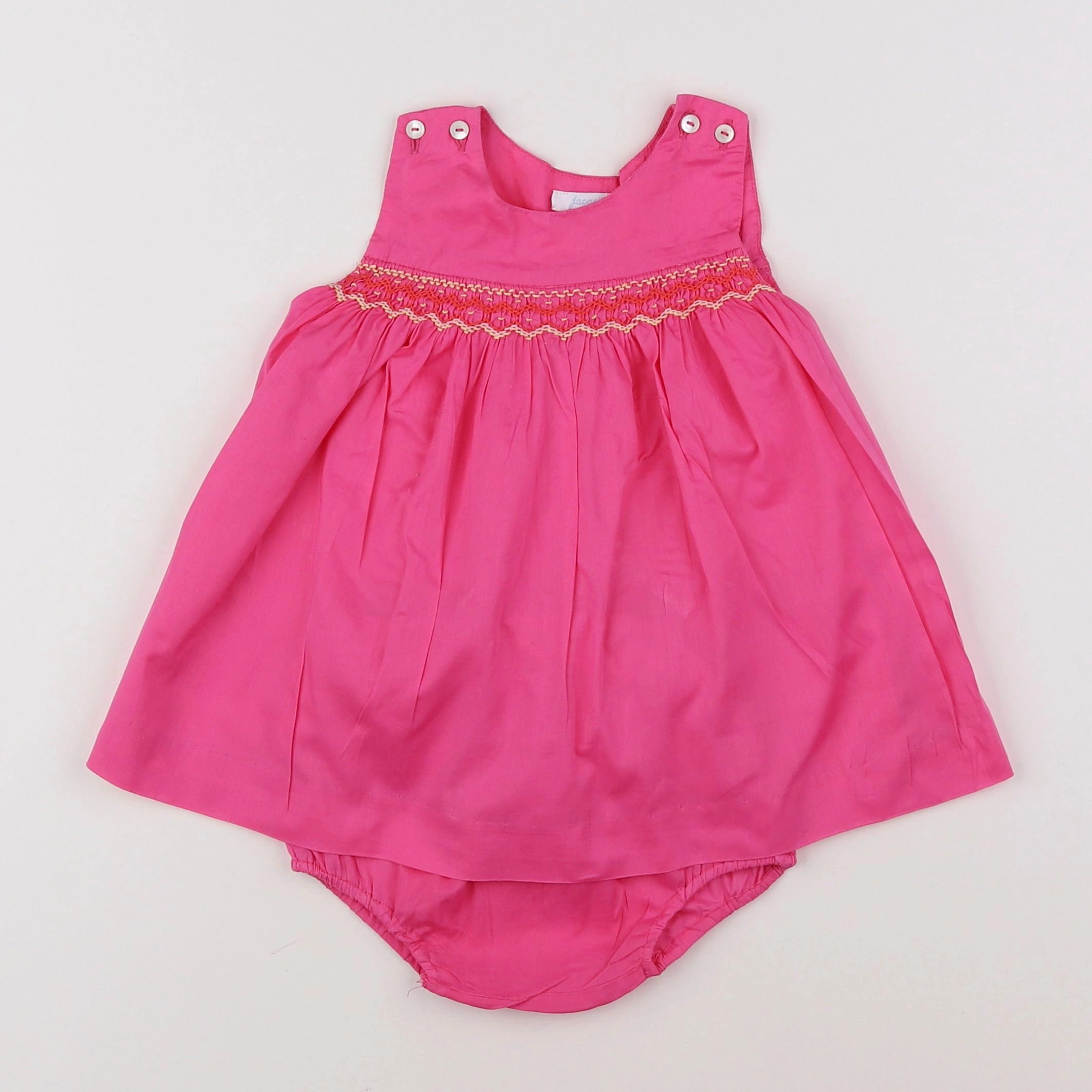 Jacadi - robe rose - 6 mois