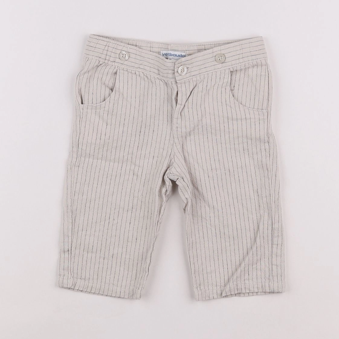 Vertbaudet - short beige - 9 mois
