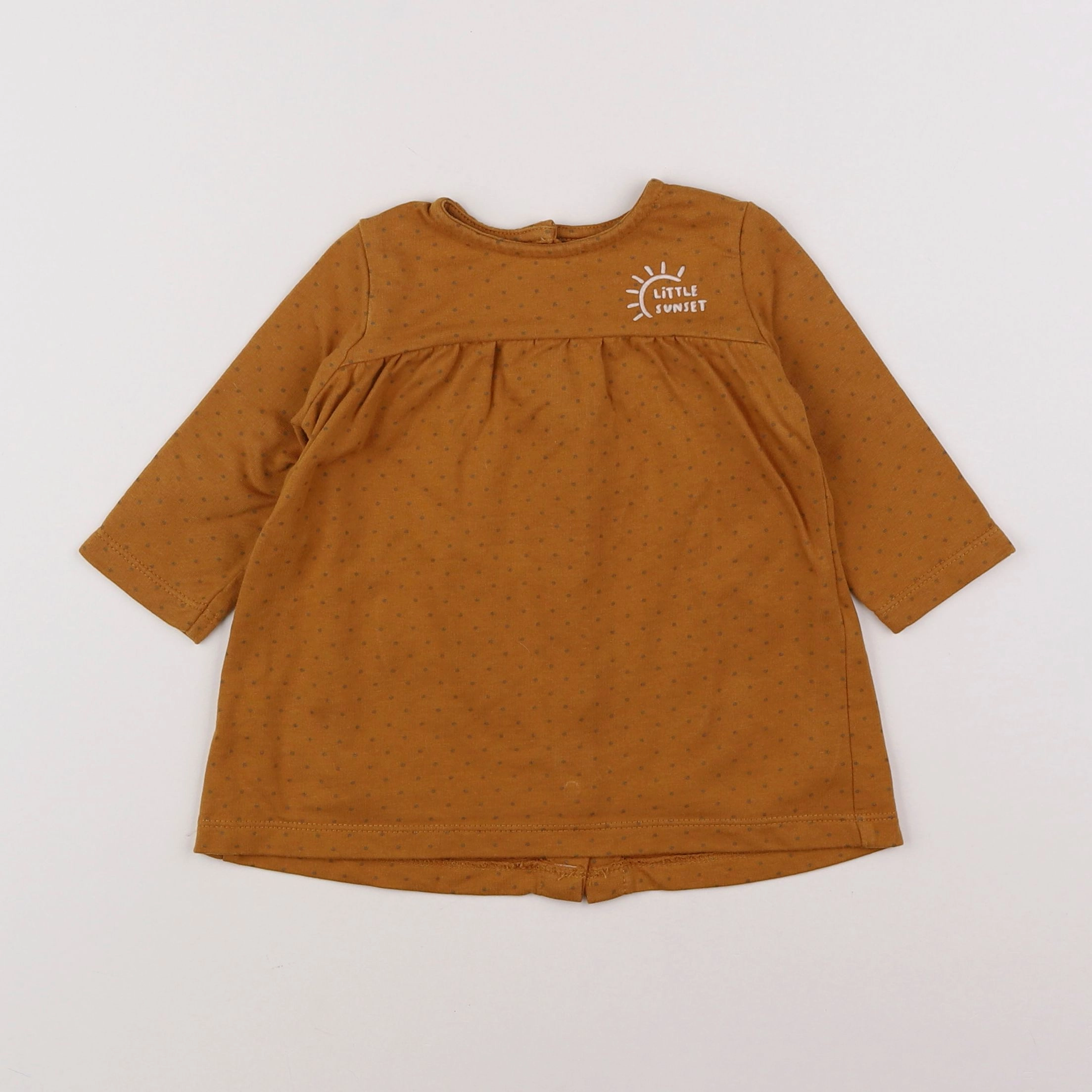 Vertbaudet - robe marron - 6 mois