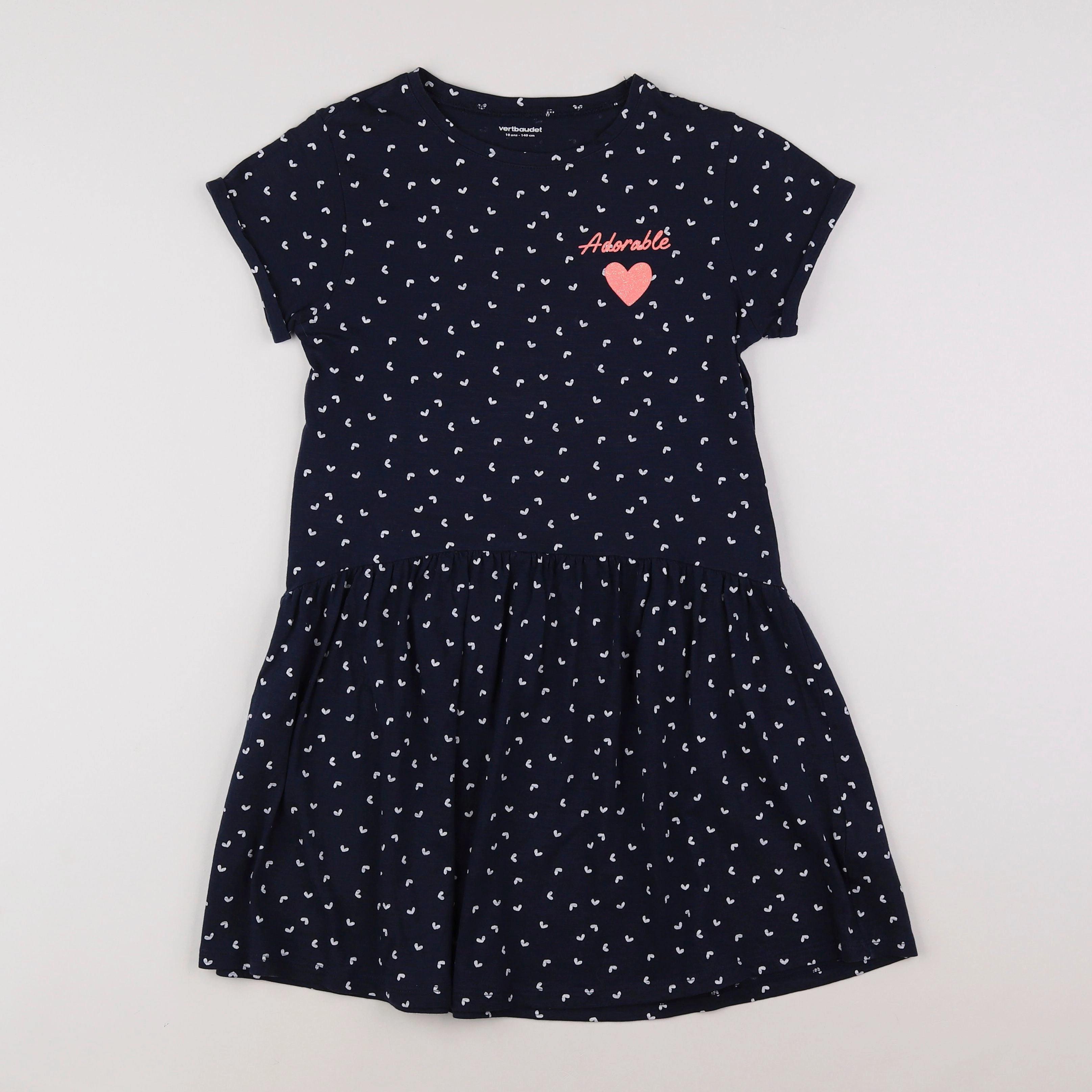 Vertbaudet - robe bleu - 10 ans