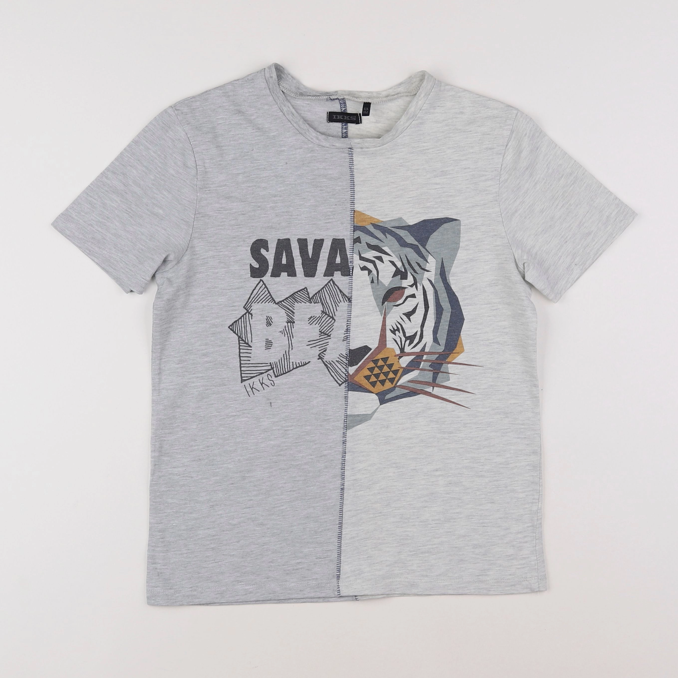 IKKS - tee-shirt gris - 12 ans