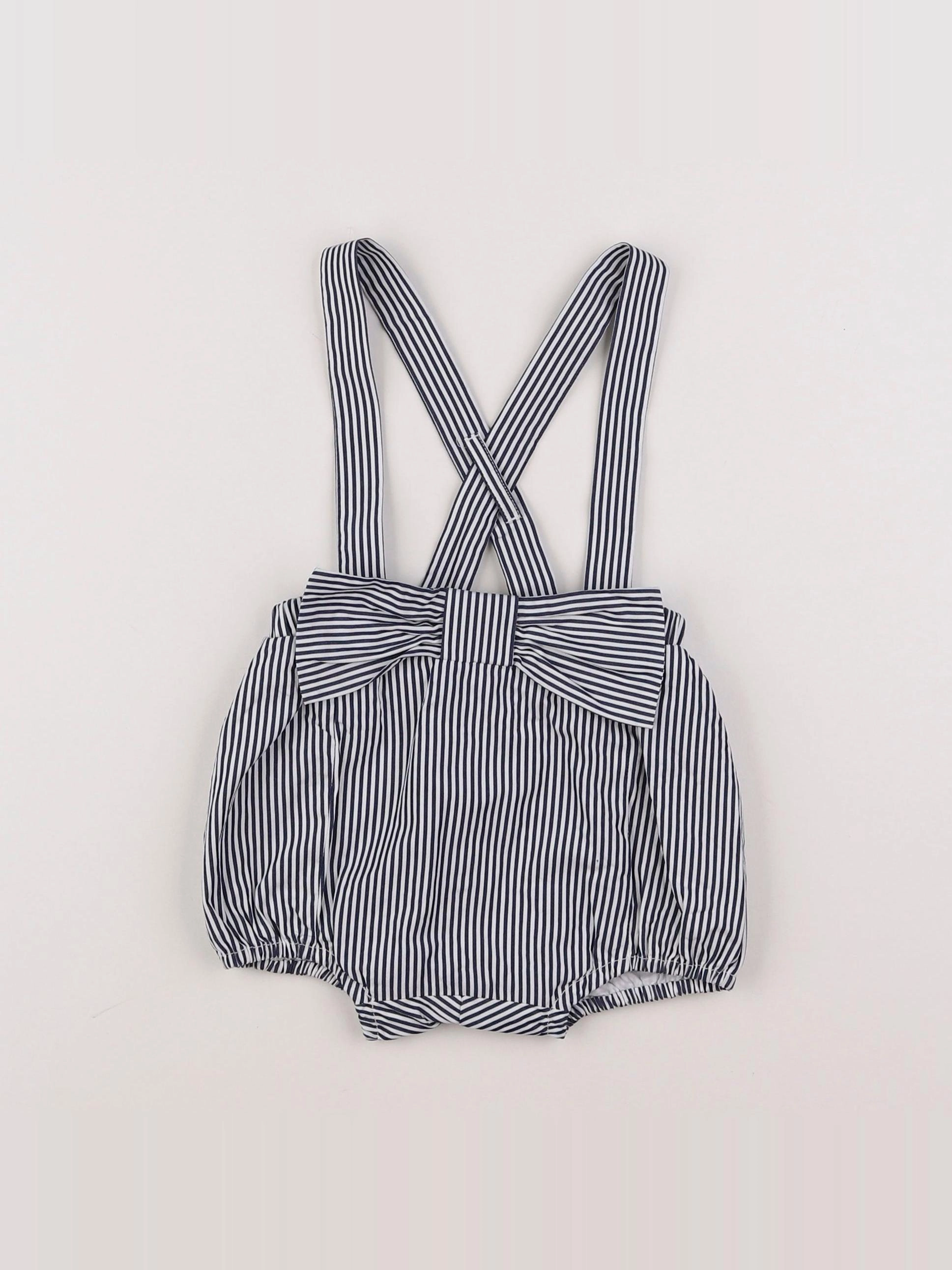 Jacadi - bloomer bleu, blanc - 12 mois